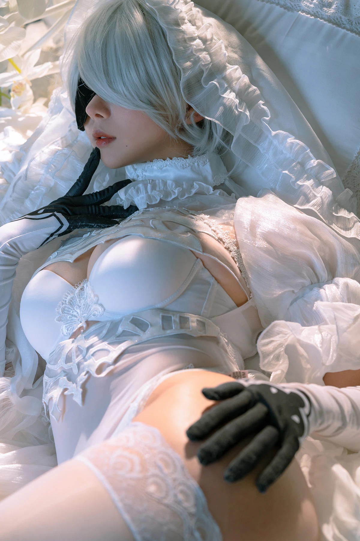 Cosplay 云溪溪Yunx1x1 & 奶桃 – 2B本 YoRHa No.2 Type B 上 Set.02