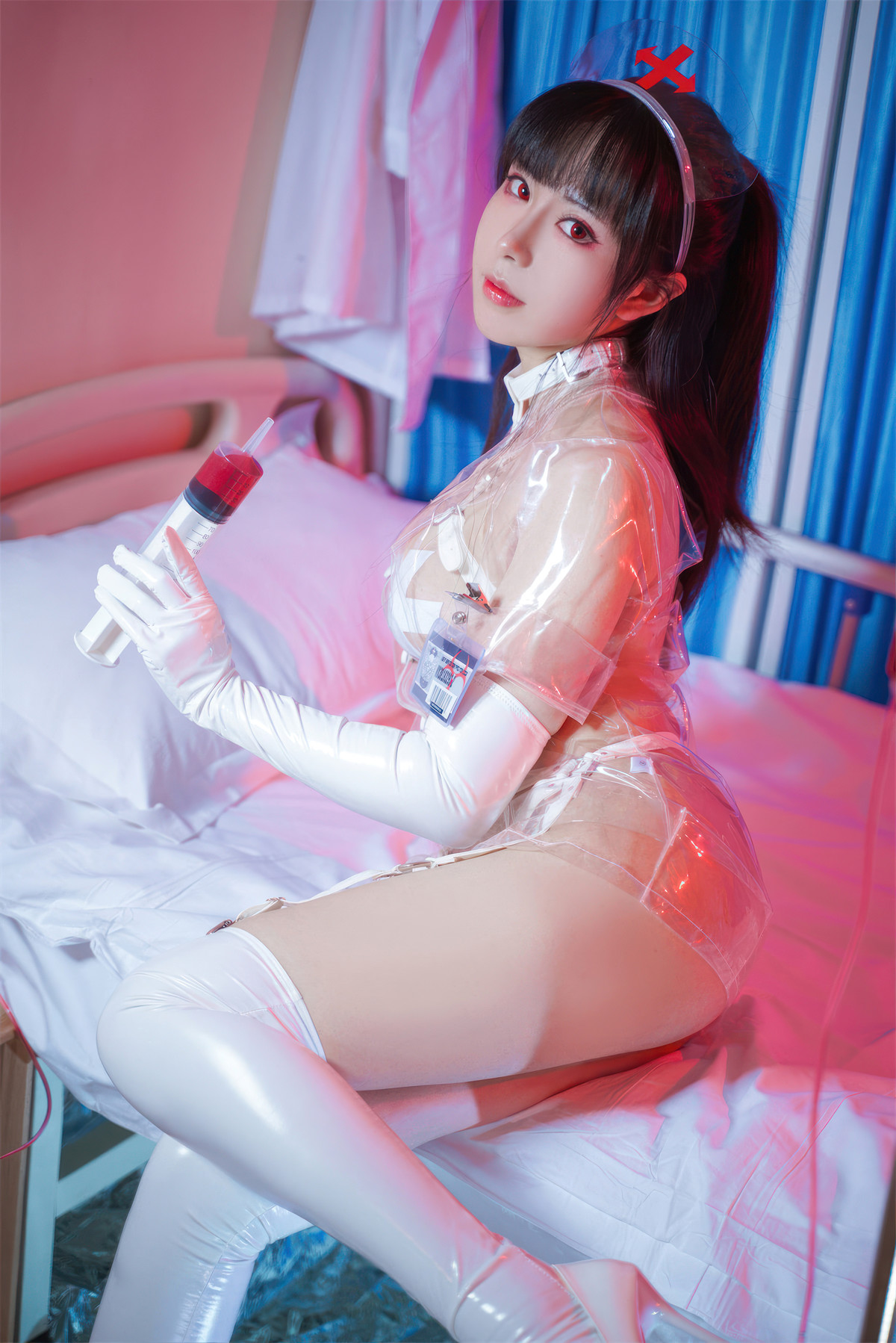 Cosplay 虎森森 透明护士 Transparent Nurse(70P)