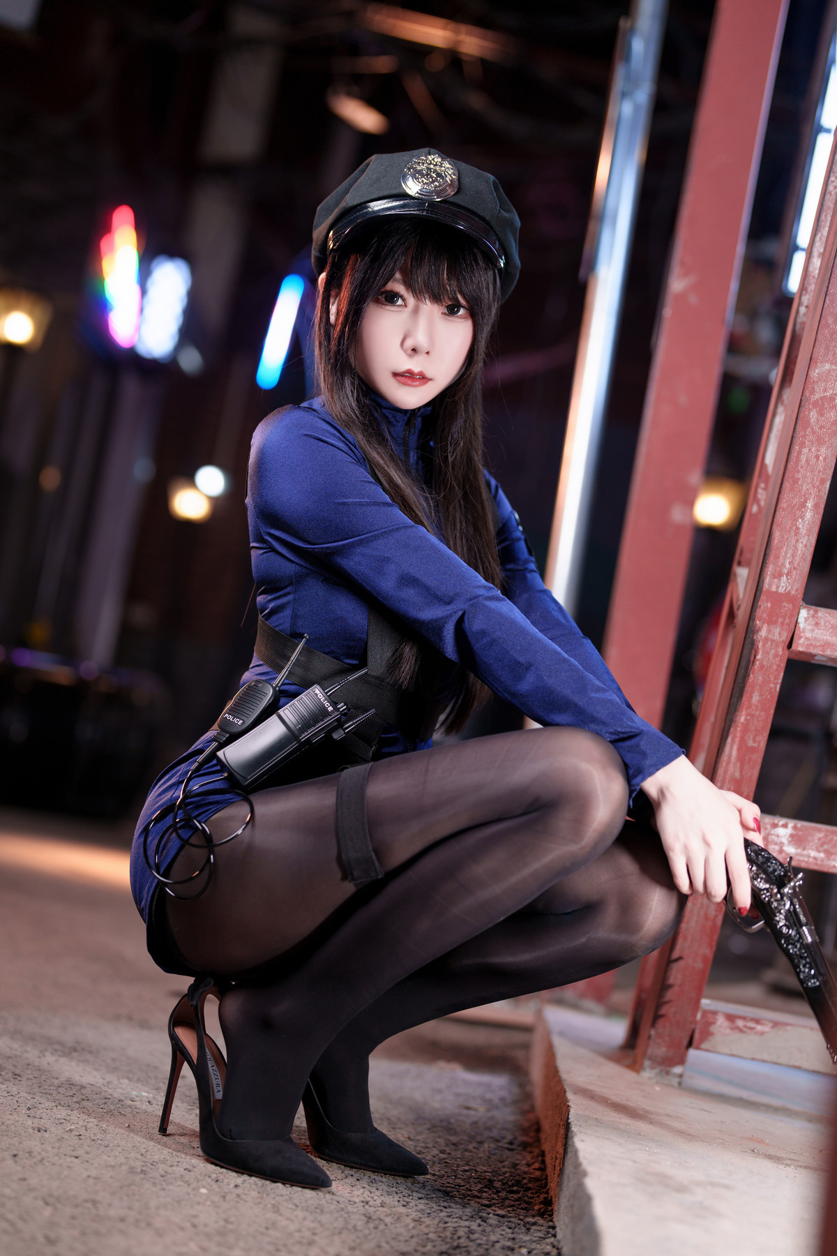Cosplay 香草喵露露 女警(40P)
