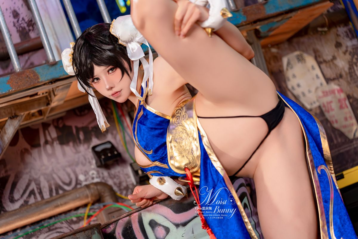 Coser@黏黏团子兔 – 2月作品 街霸-春丽』桃花旗袍 (87P – 1V)