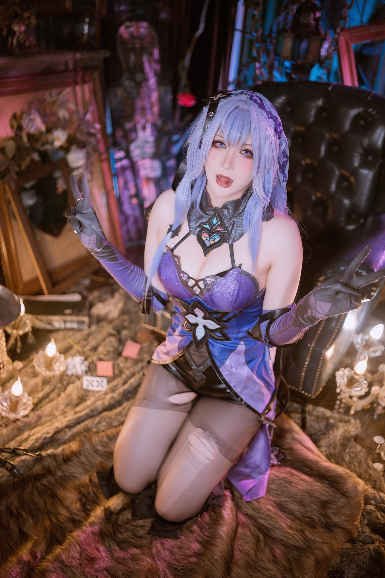 Cosplay 兔胖胖 黑天鹅(45P)