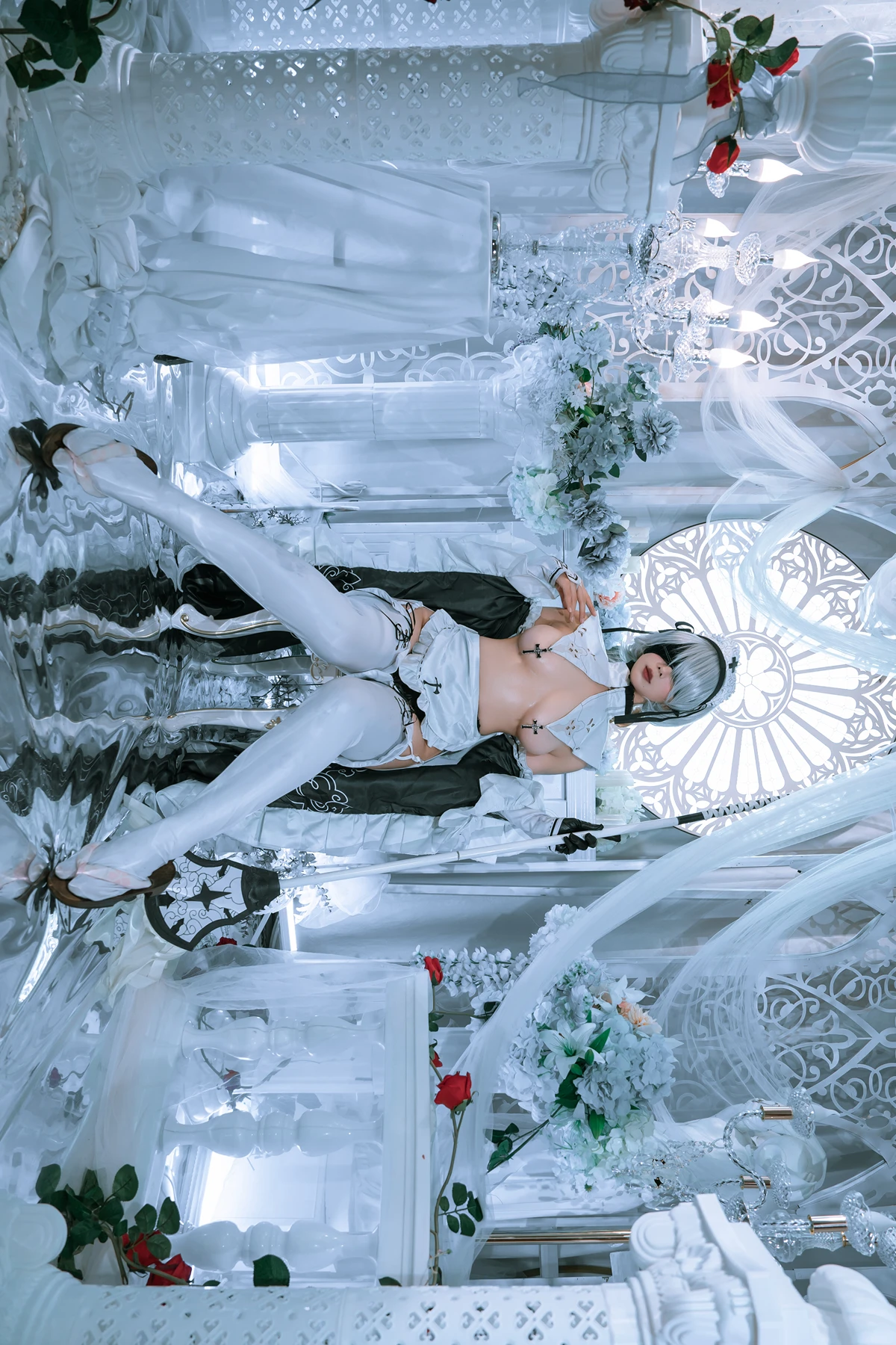 Cosplay 云溪溪Yunx1x1 & 奶桃 – 2B本 YoRHa No.2 Type B 上 Set.04