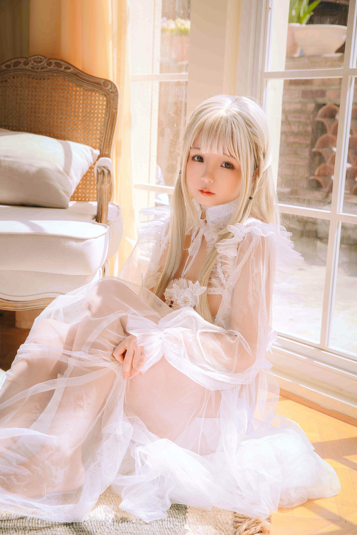 Cosplay Rinaijiao日奈娇 白纱衣 Set.01(60P)