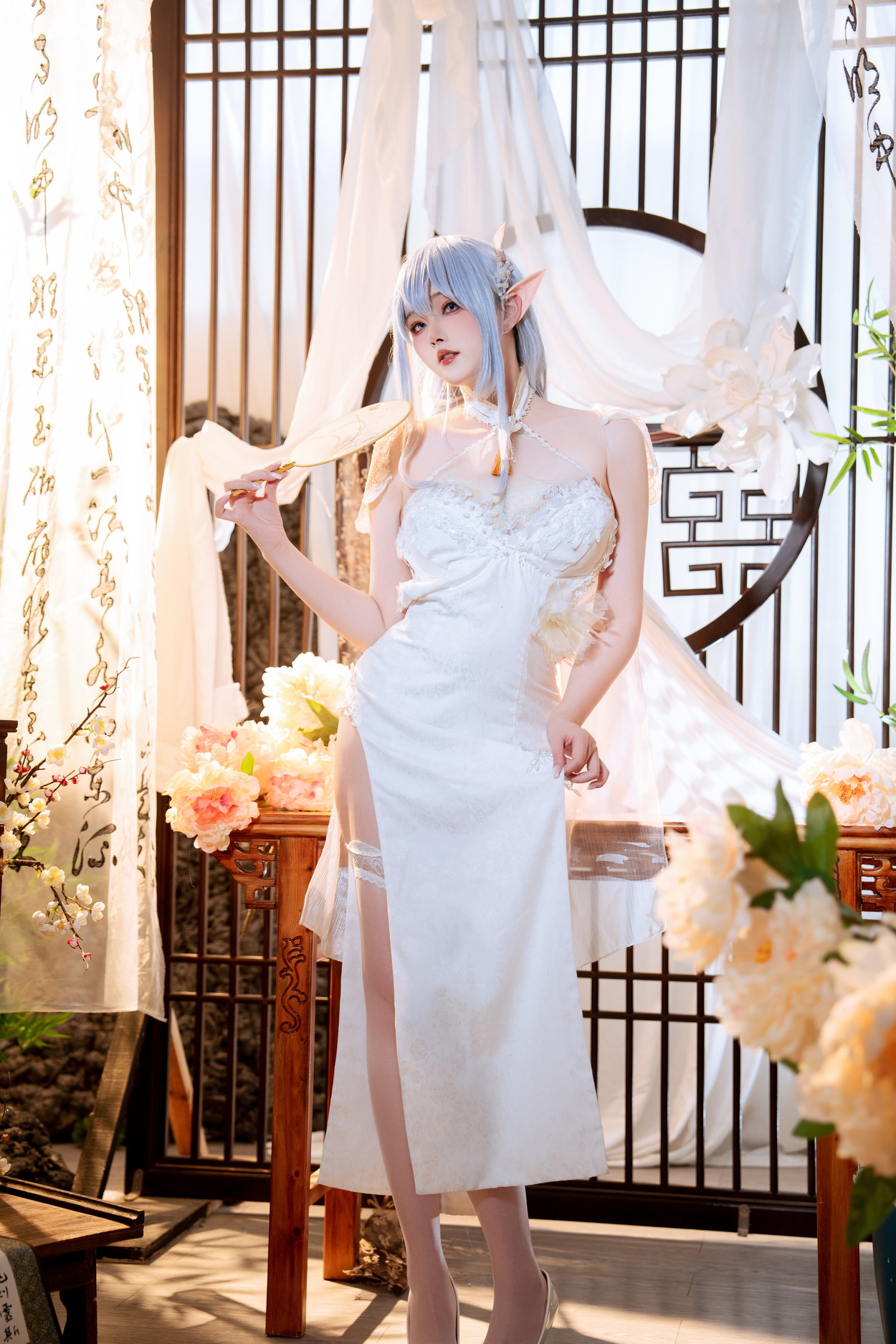 Cosplay Natsuko夏夏子 碧蓝航线 阿尔比恩旗袍(60P)