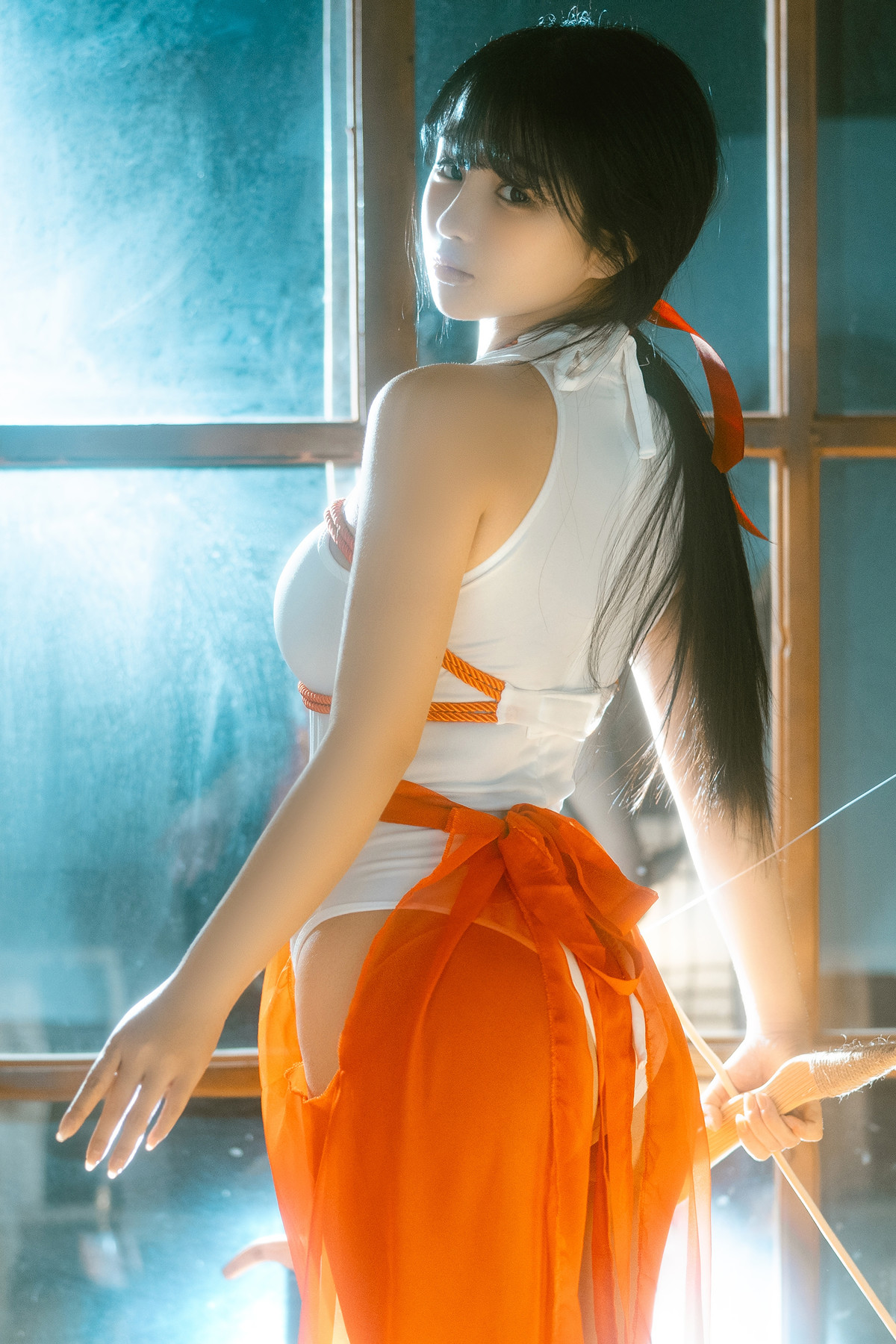 Cosplay 桜井宁宁 绳艺巫女 Rope Art Miko(61P)