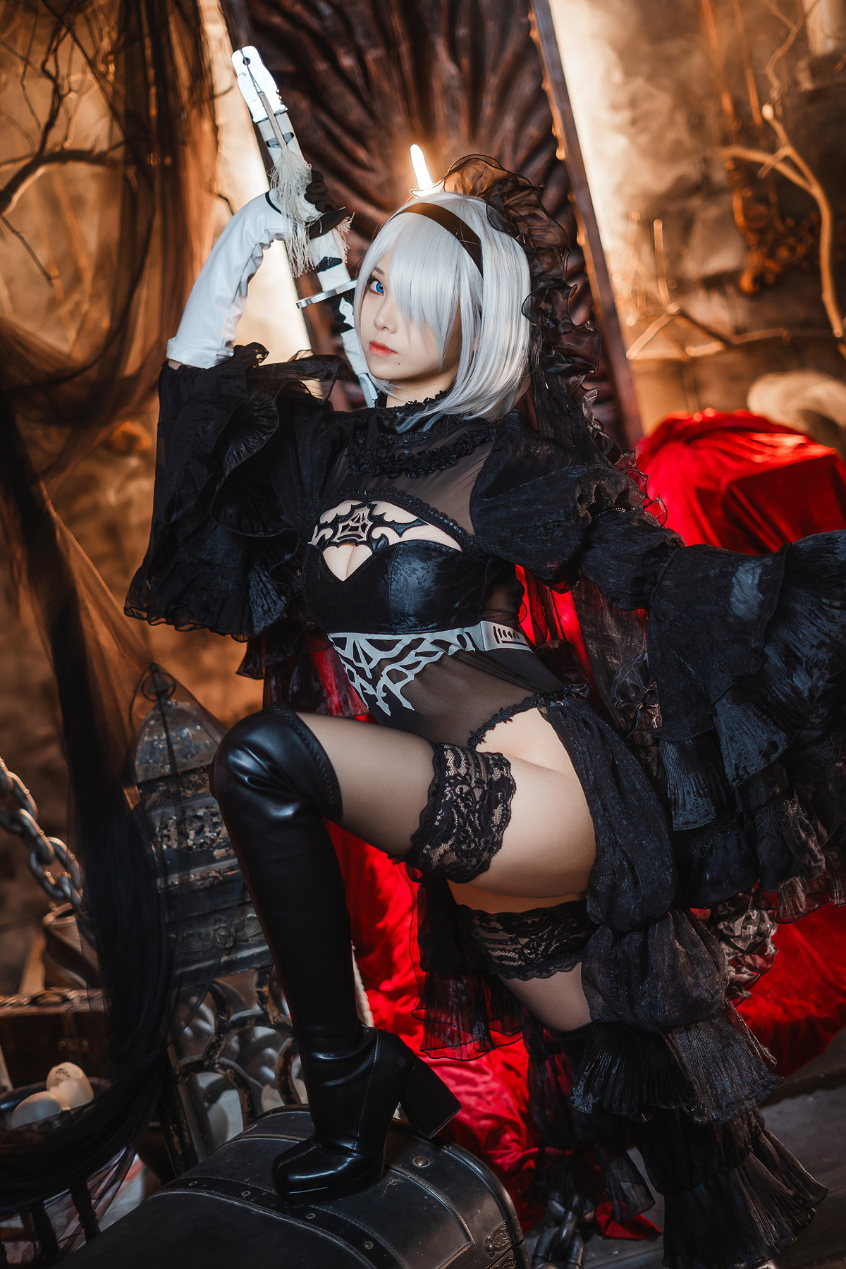 Cosplay 蜜汁猫裘Mizhimaoqiu 2B Nier:Automata Set.01(50P)