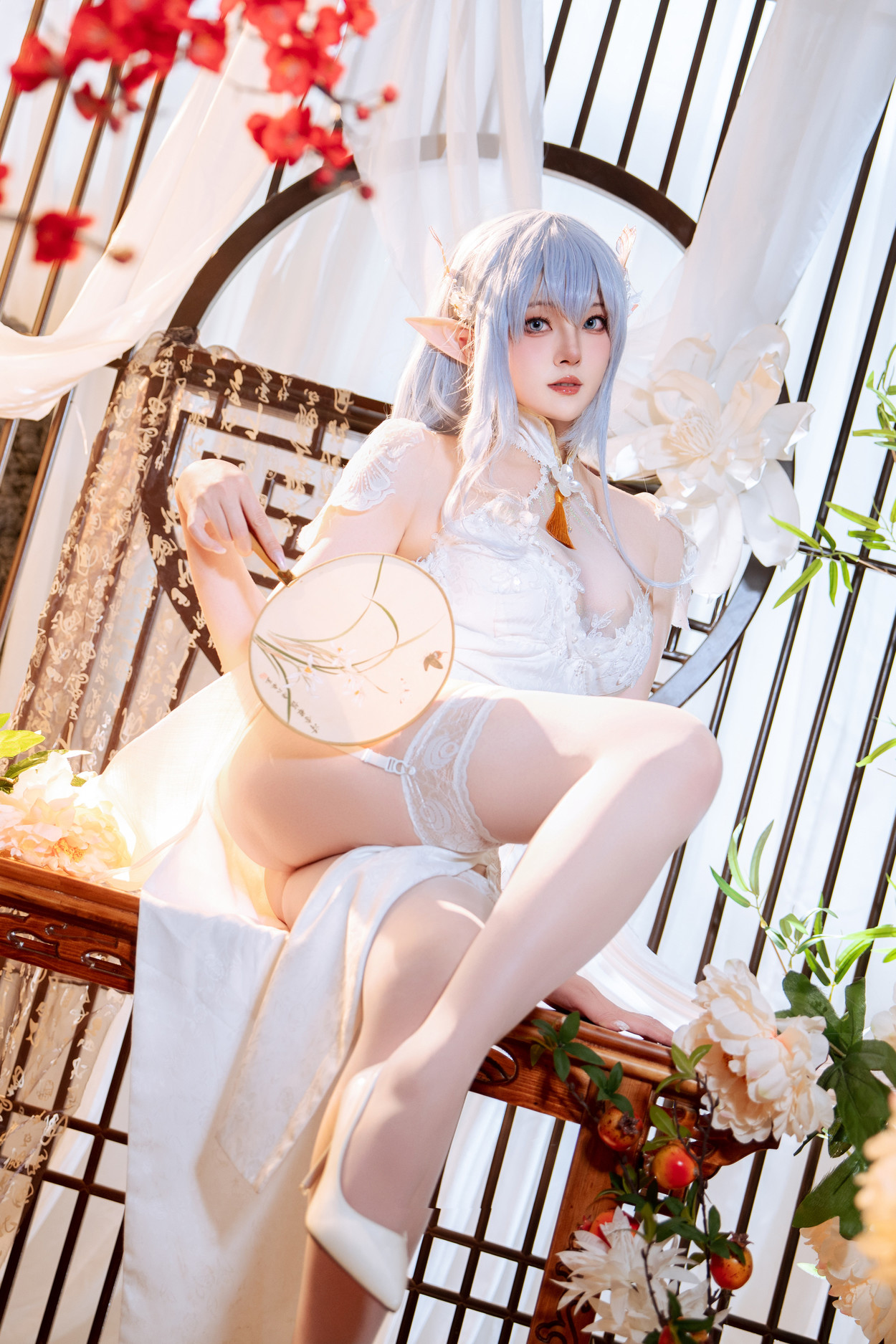 Cosplay Natsuko夏夏子 碧蓝航线 阿尔比恩旗袍(60P)