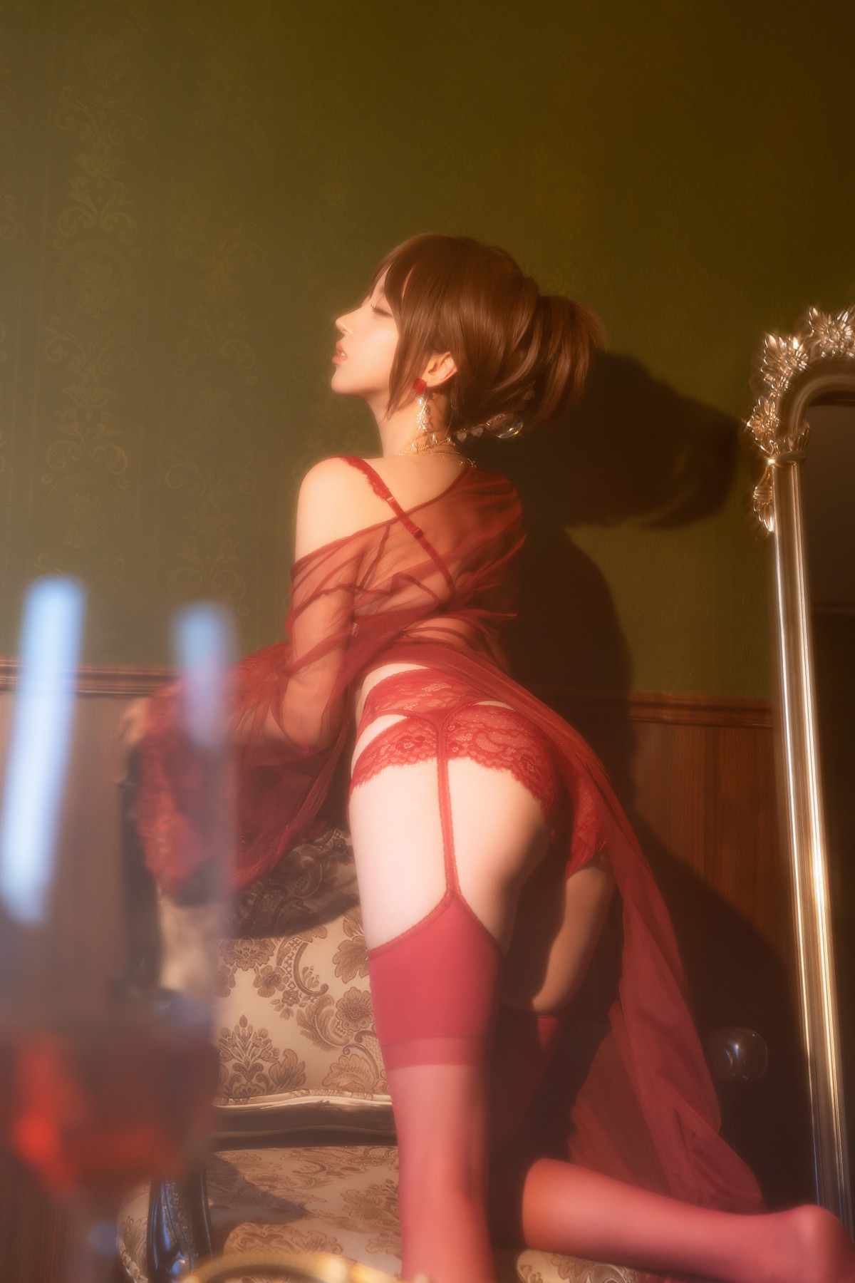 Cosplay 过期米线线喵 温柔小妈(50P)