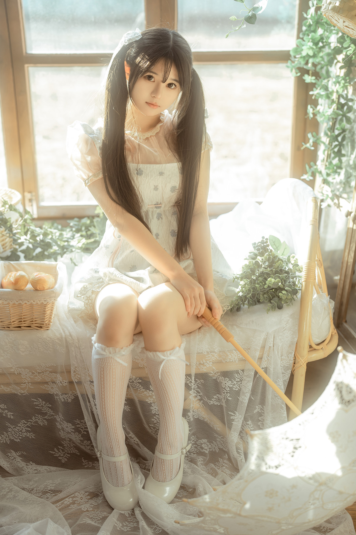 Cosplay Rua阮阮 花房 小裙子(54P)