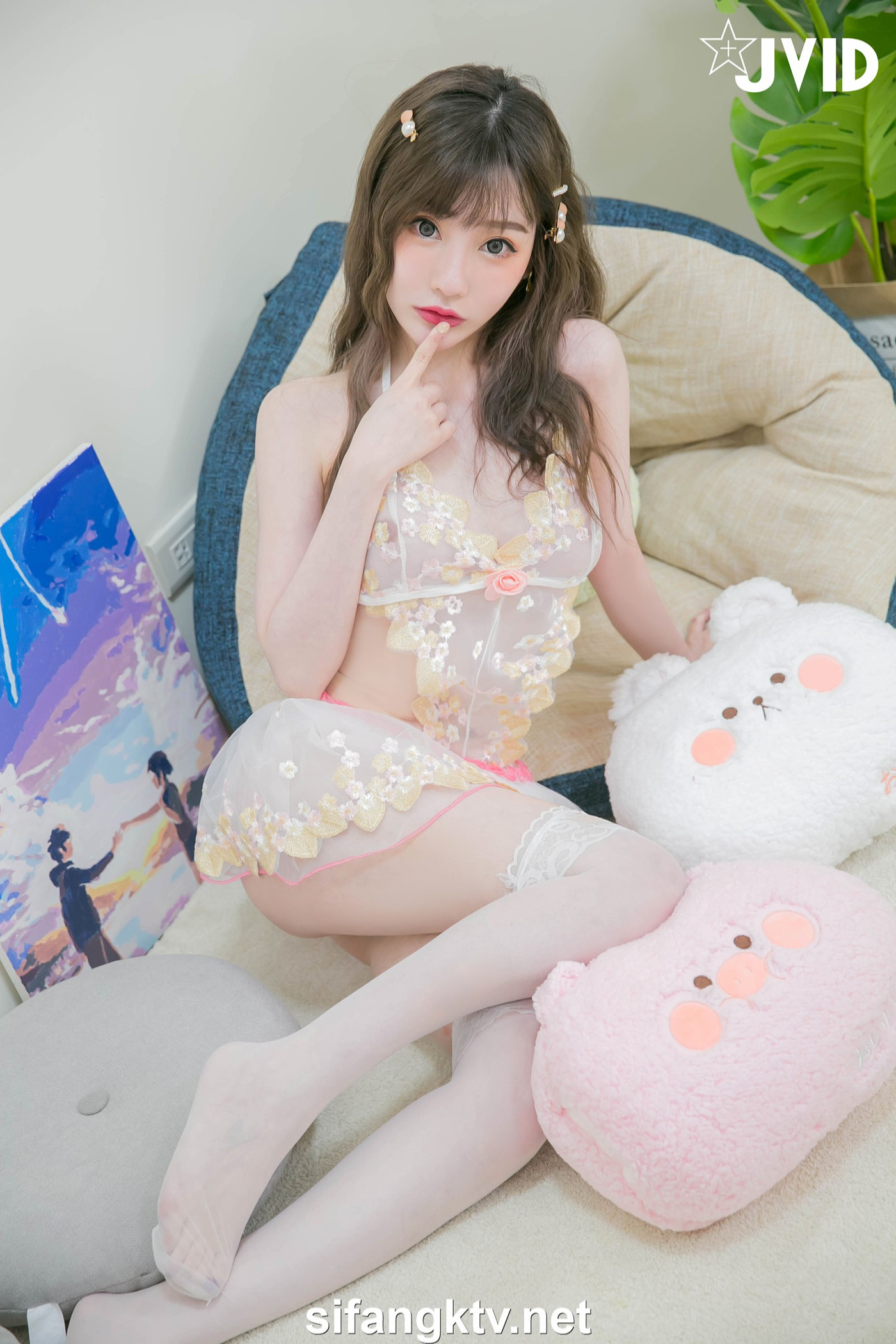 JVID 璃奈酱 Rina 天女召唤 裸衣天女的情色选择题 Set.01