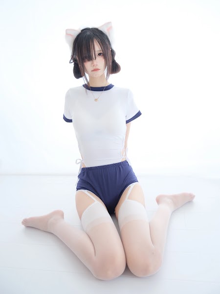 Coser@五更百鬼 舰长 体操服 猫耳