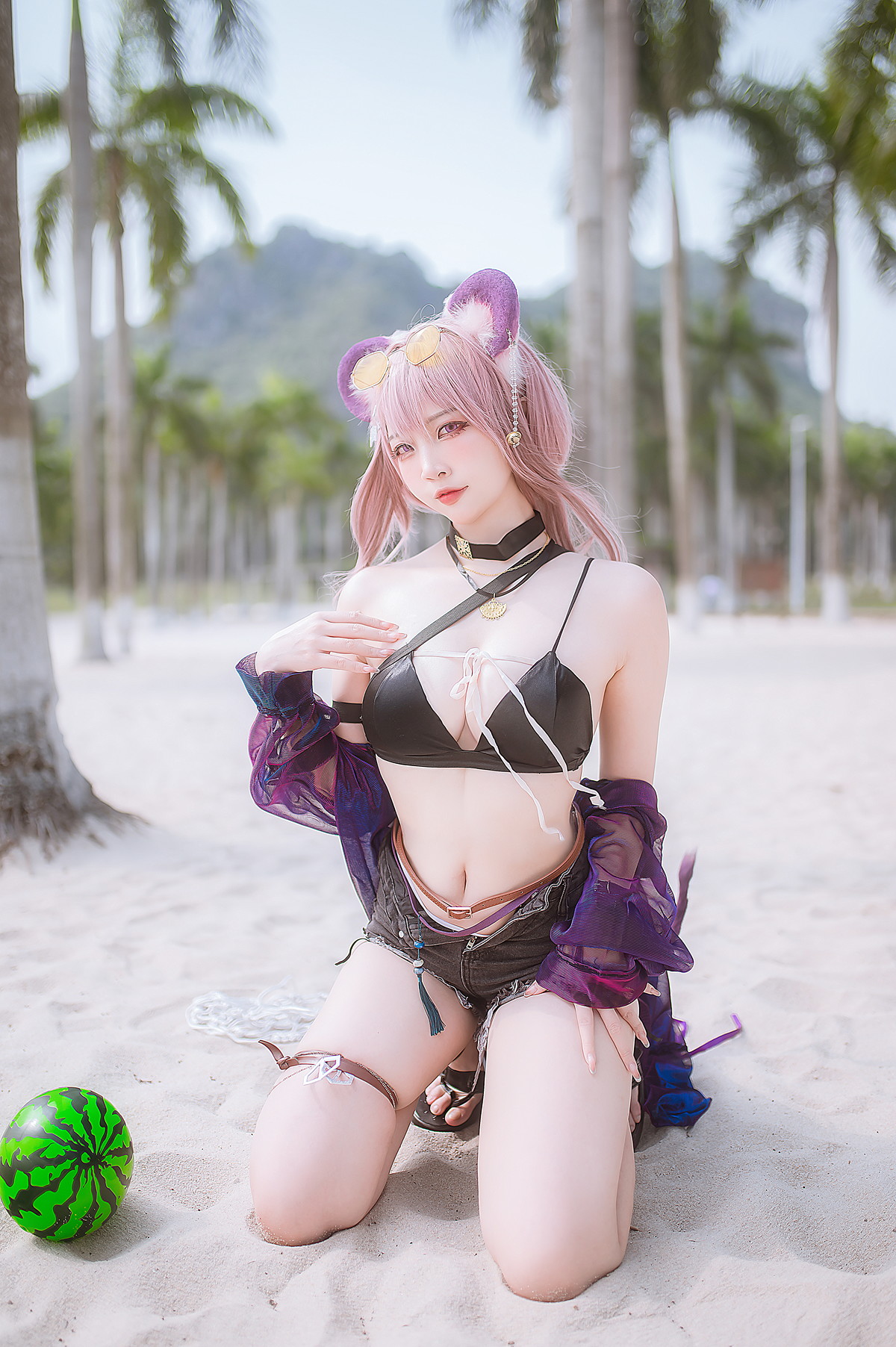 Cosplay 二佐Nisa 《泰拉夏日纪事》 佐佐林雨霞(45P)