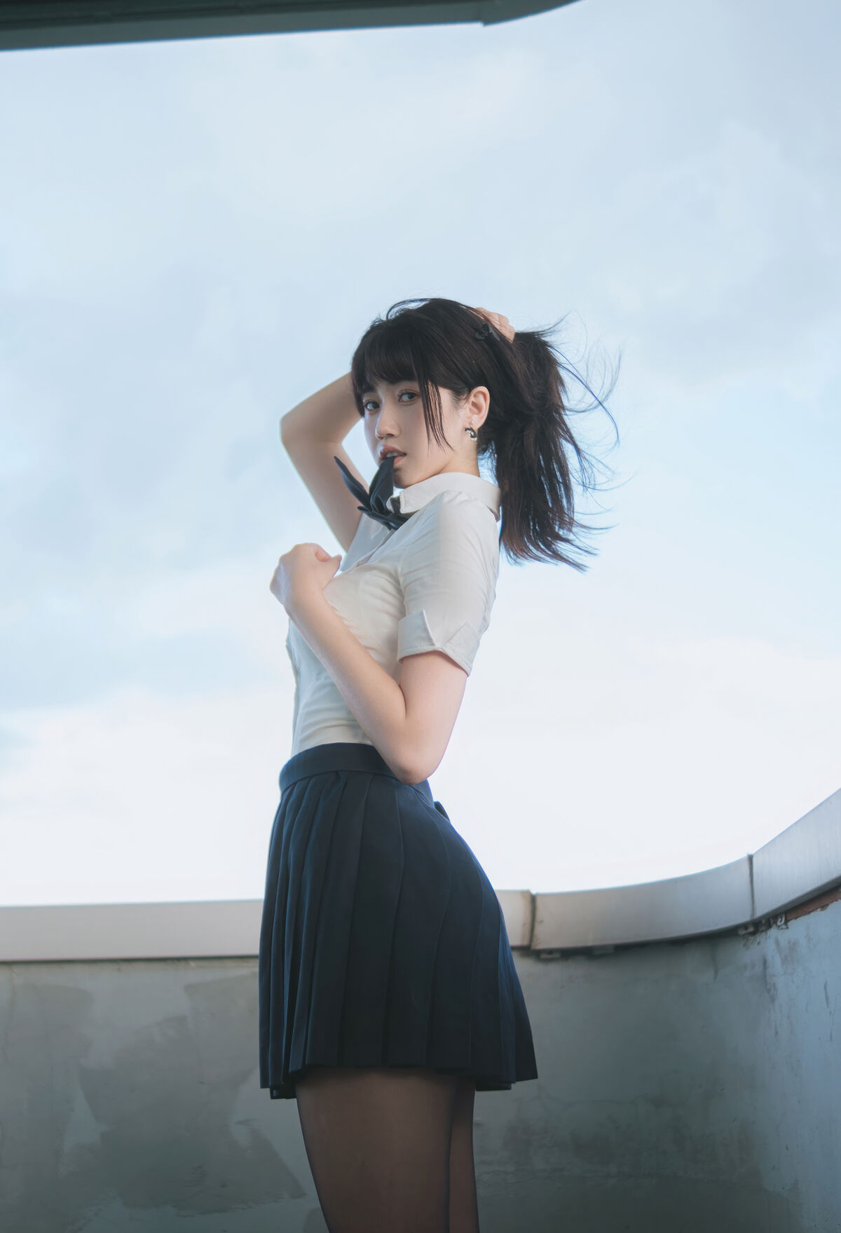 Coser@不呆猫 – JK学妹户外 (60P)