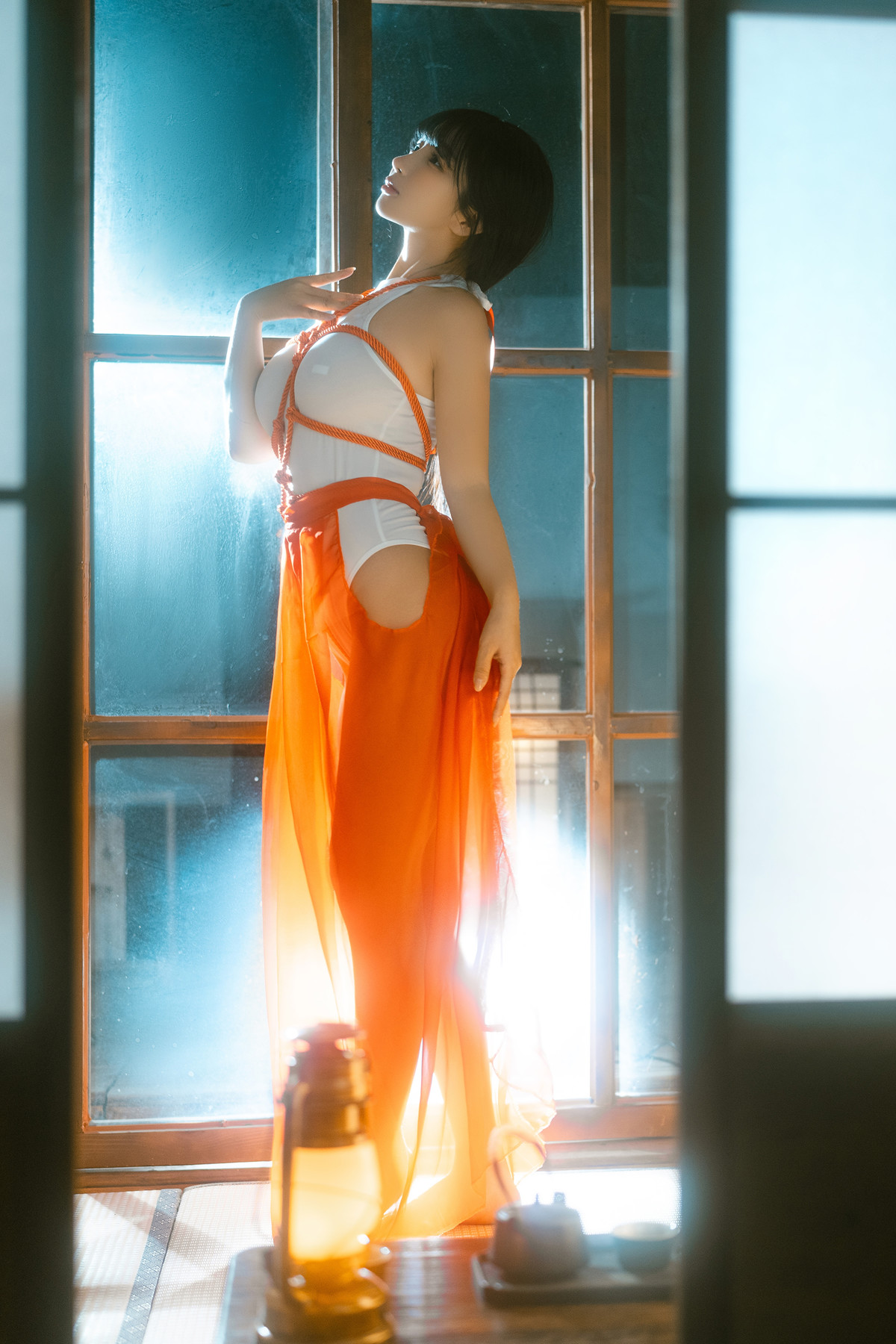 Cosplay 桜井宁宁 绳艺巫女 Rope Art Miko(61P)
