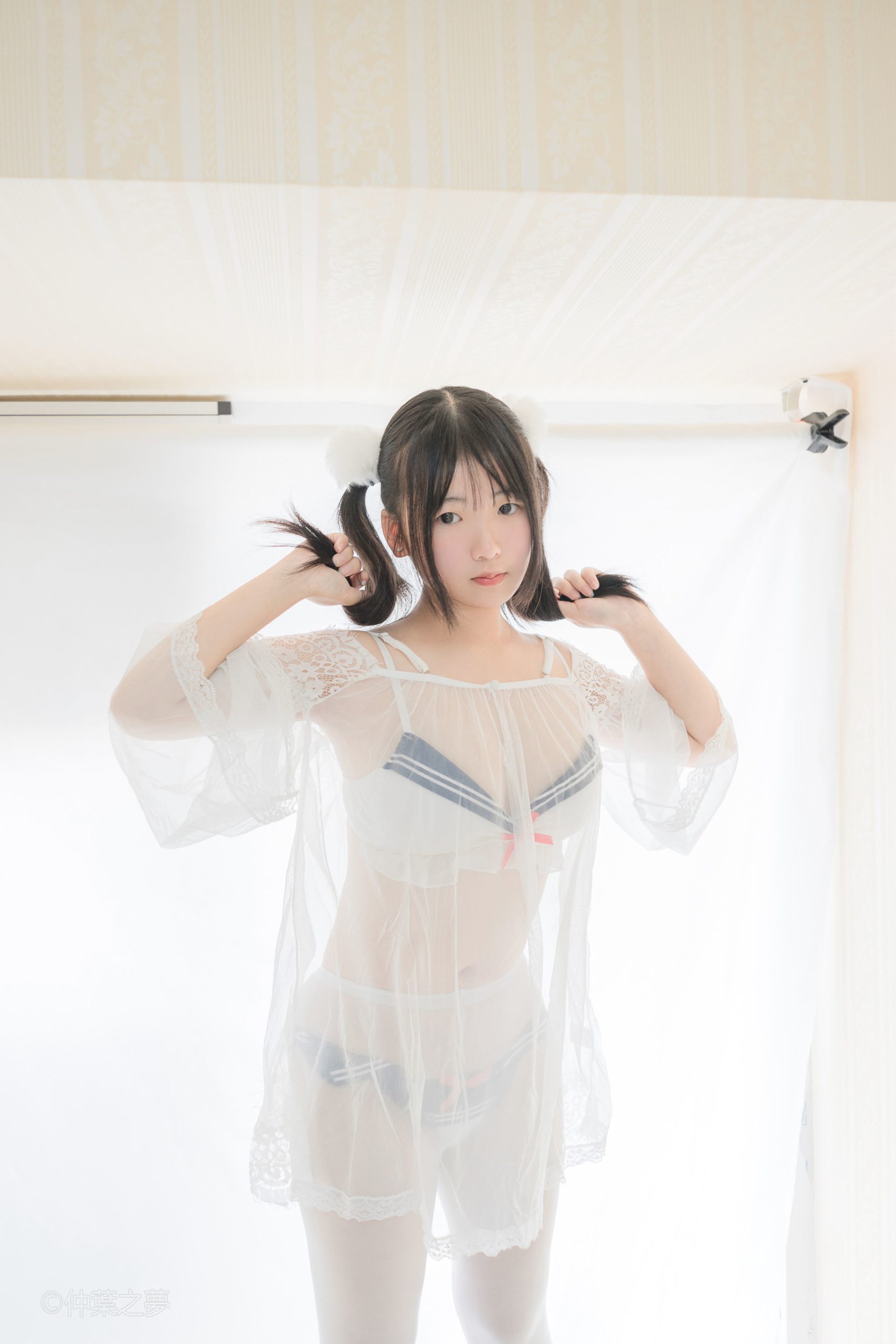 [轻兰映画] Grand.004 美代Miyo 透明白纱