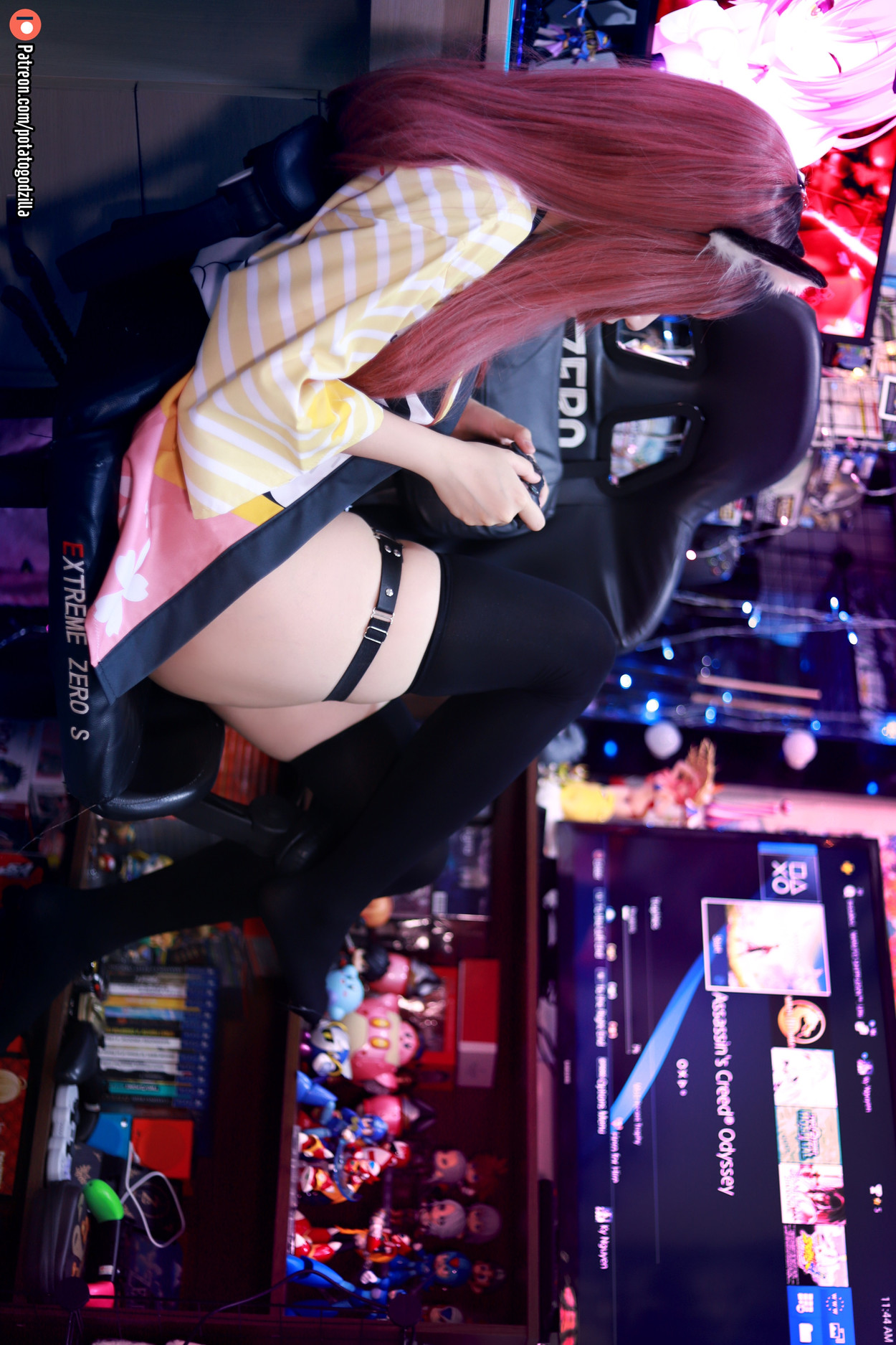 Cosplay Potato Godzilla Weeb Girl(54P)