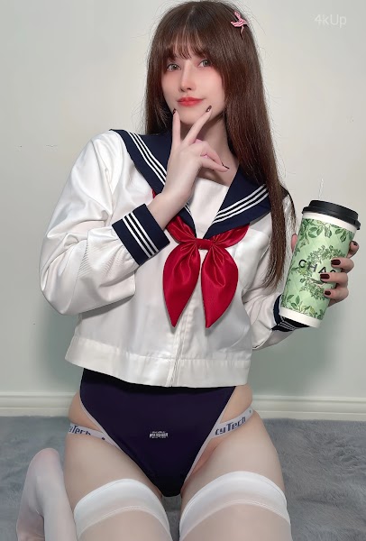 Coser@鹿八岁 白丝水手服