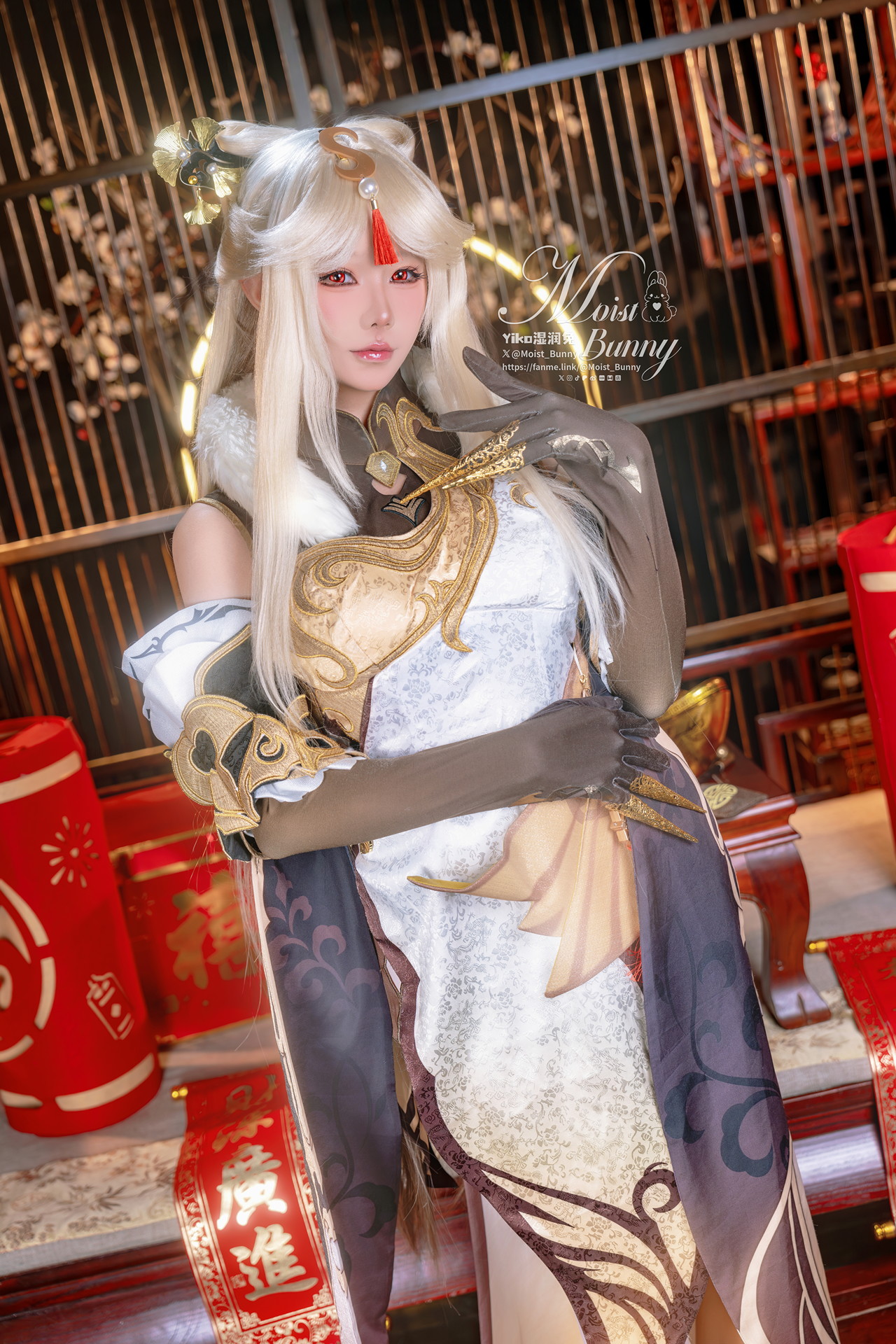 Cosplay 黏黏团子兔 金蛇来财 凝光贺岁 Set.01(50P)