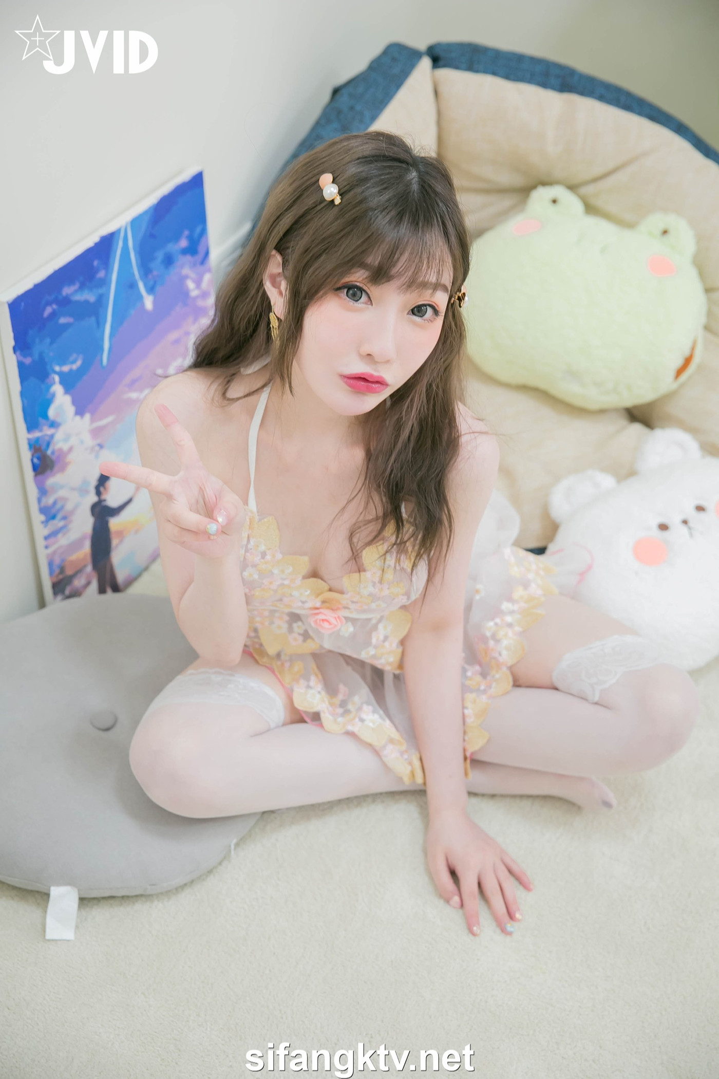 JVID 璃奈酱 Rina 天女召唤 裸衣天女的情色选择题 Set.01