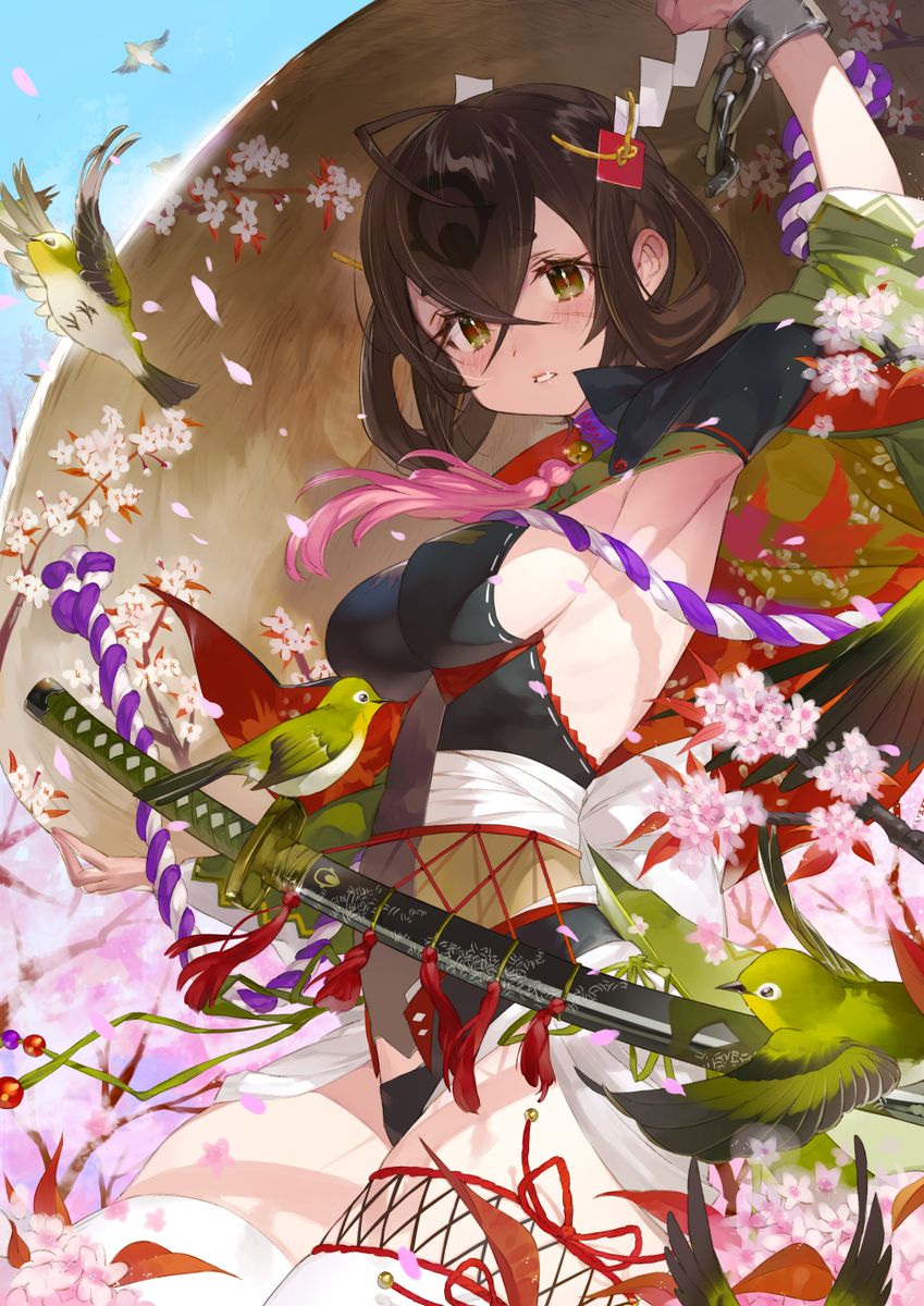 英姿飒爽日本女武士动漫美女高清图片
