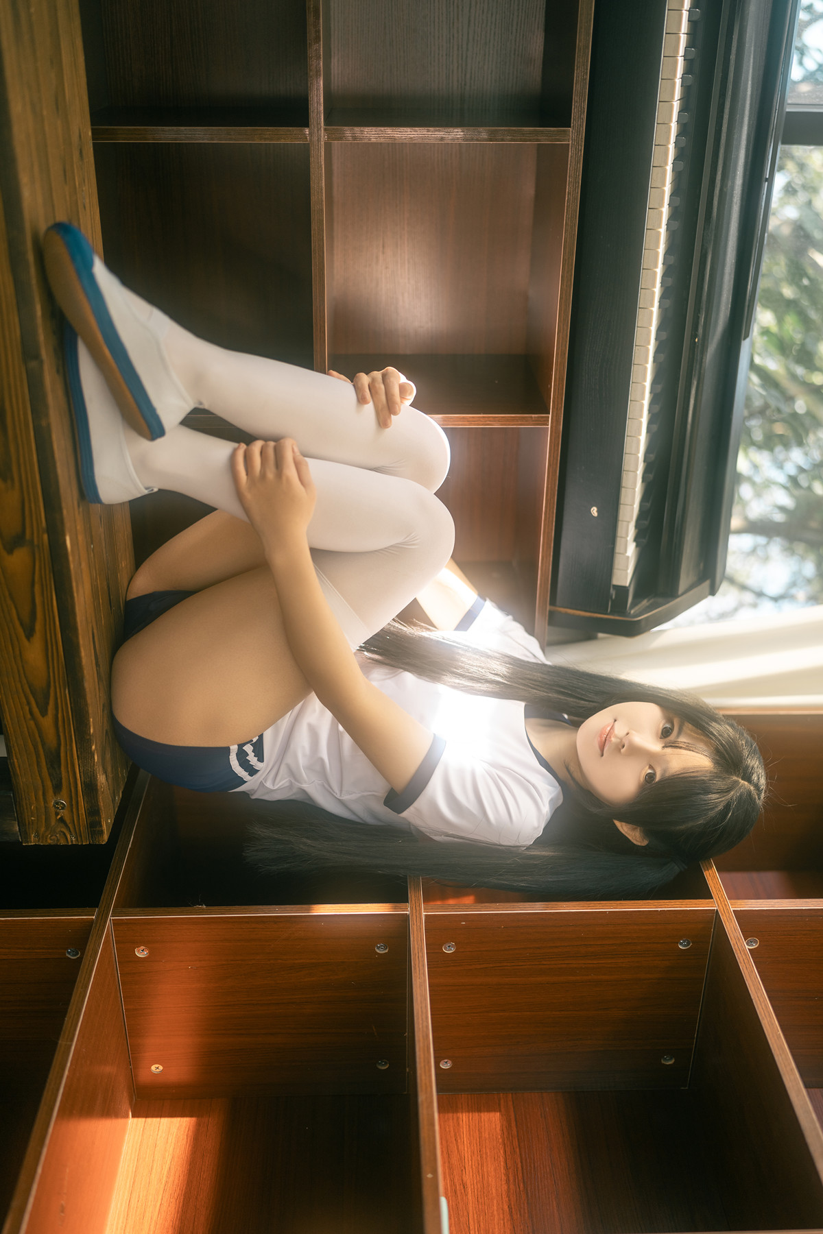 Cosplay Rua阮阮 春の更衣室-体操服(50P)