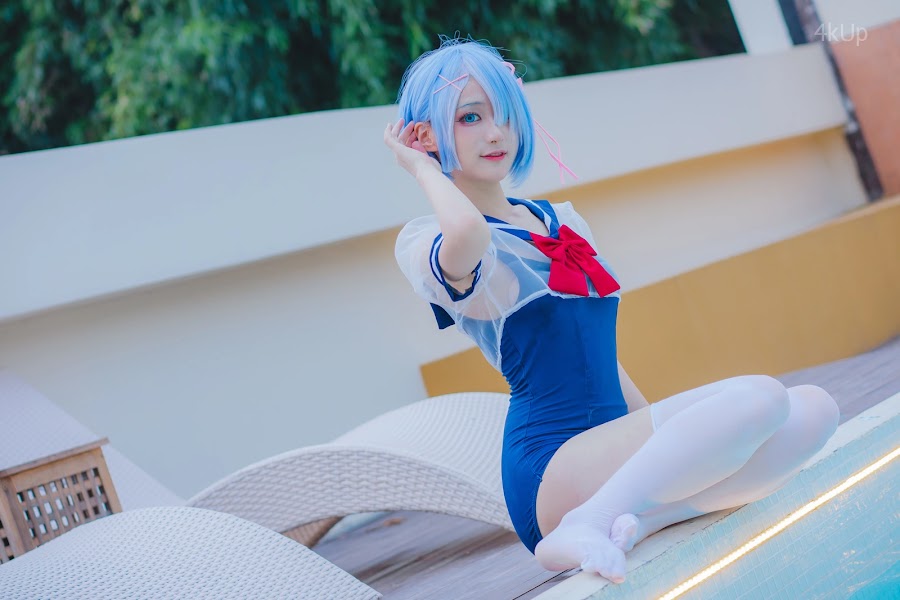 Coser@幼愛Youmeko 蕾姆泳装