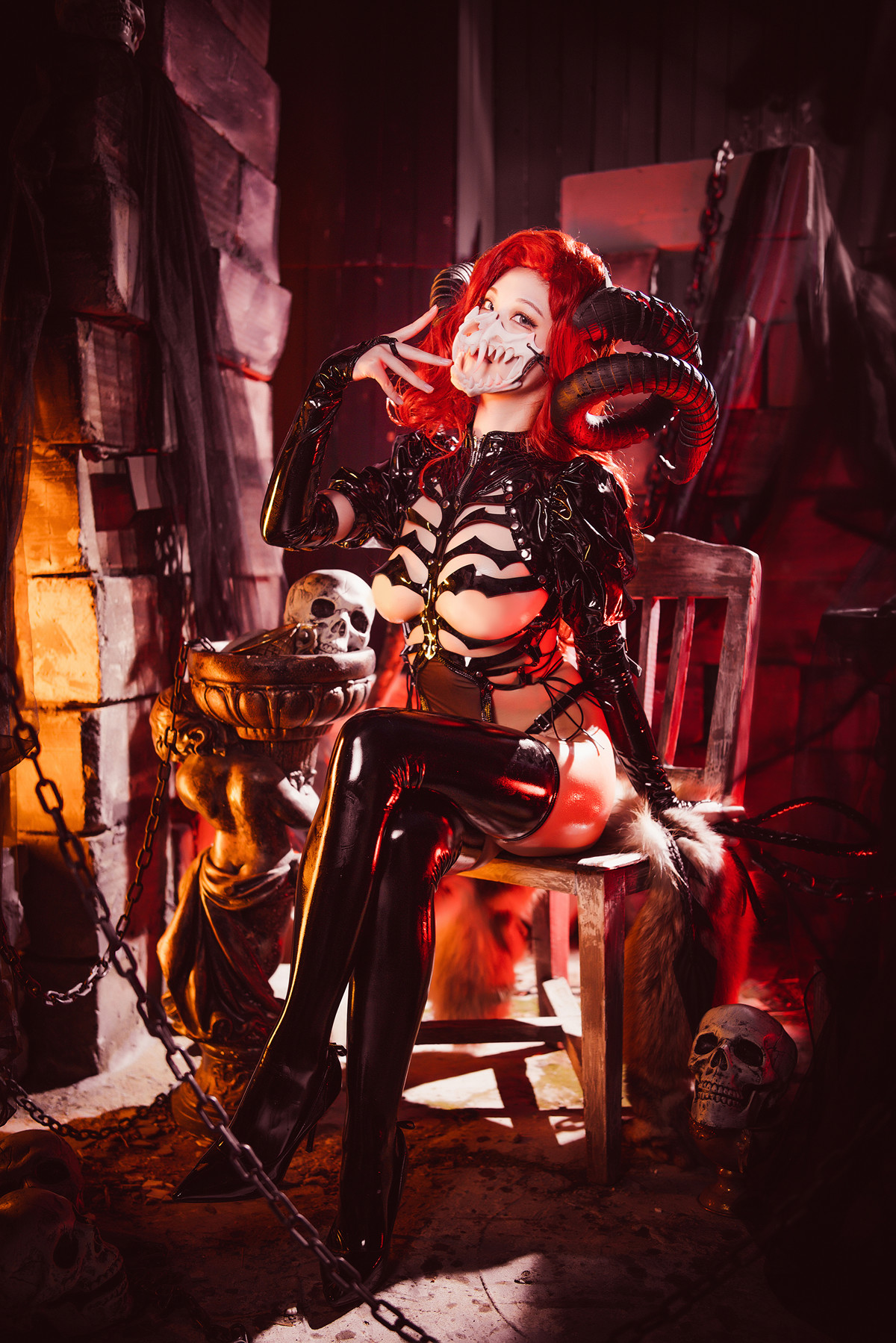 Cosplay 蜜汁猫裘Mizhimaoqiu 地狱骸骨(62P)