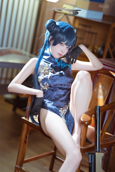 Coser@三無人型 蔚蓝档案 龙华妃咲 旗袍
