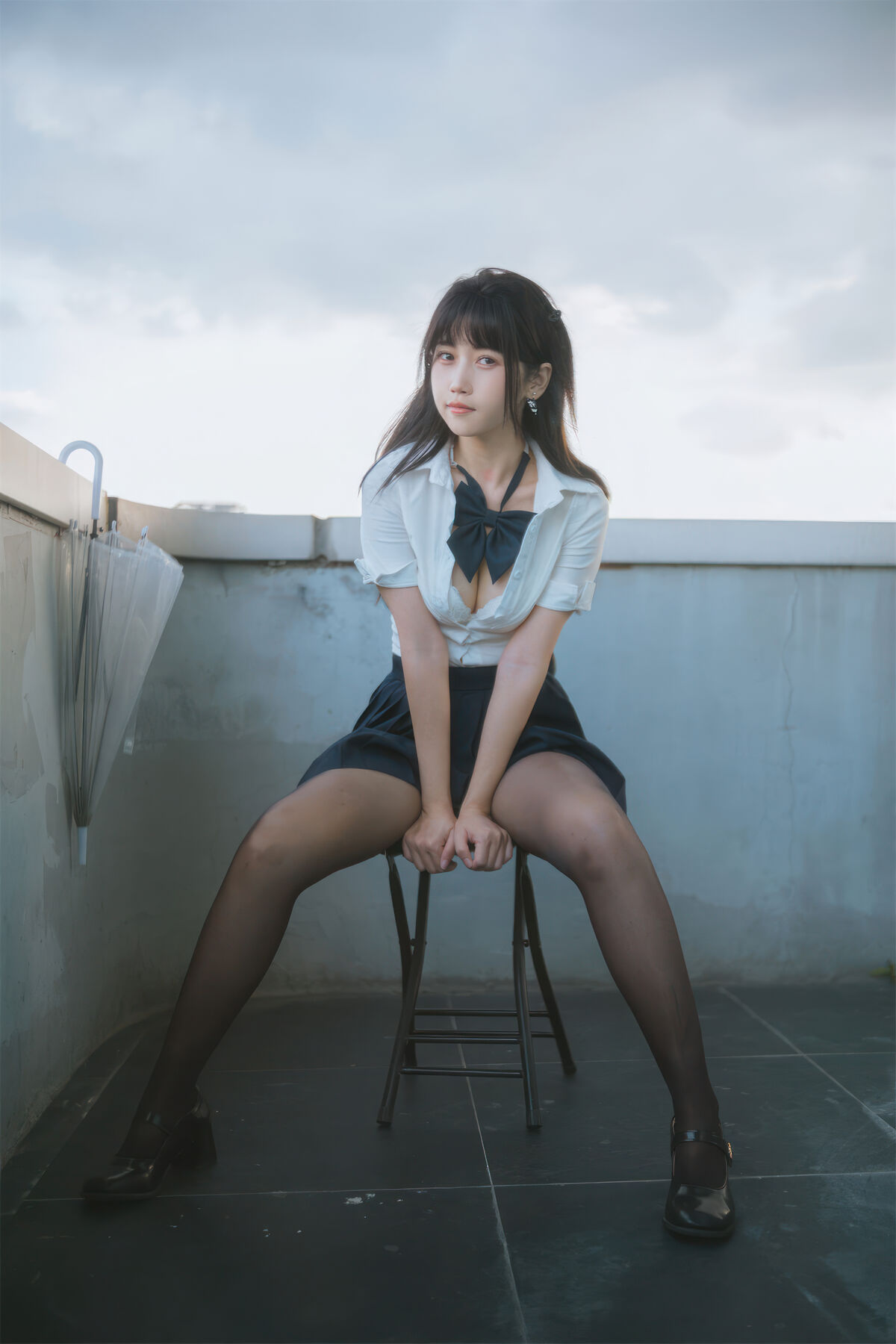 Coser@不呆猫 – JK学妹户外 (60P)
