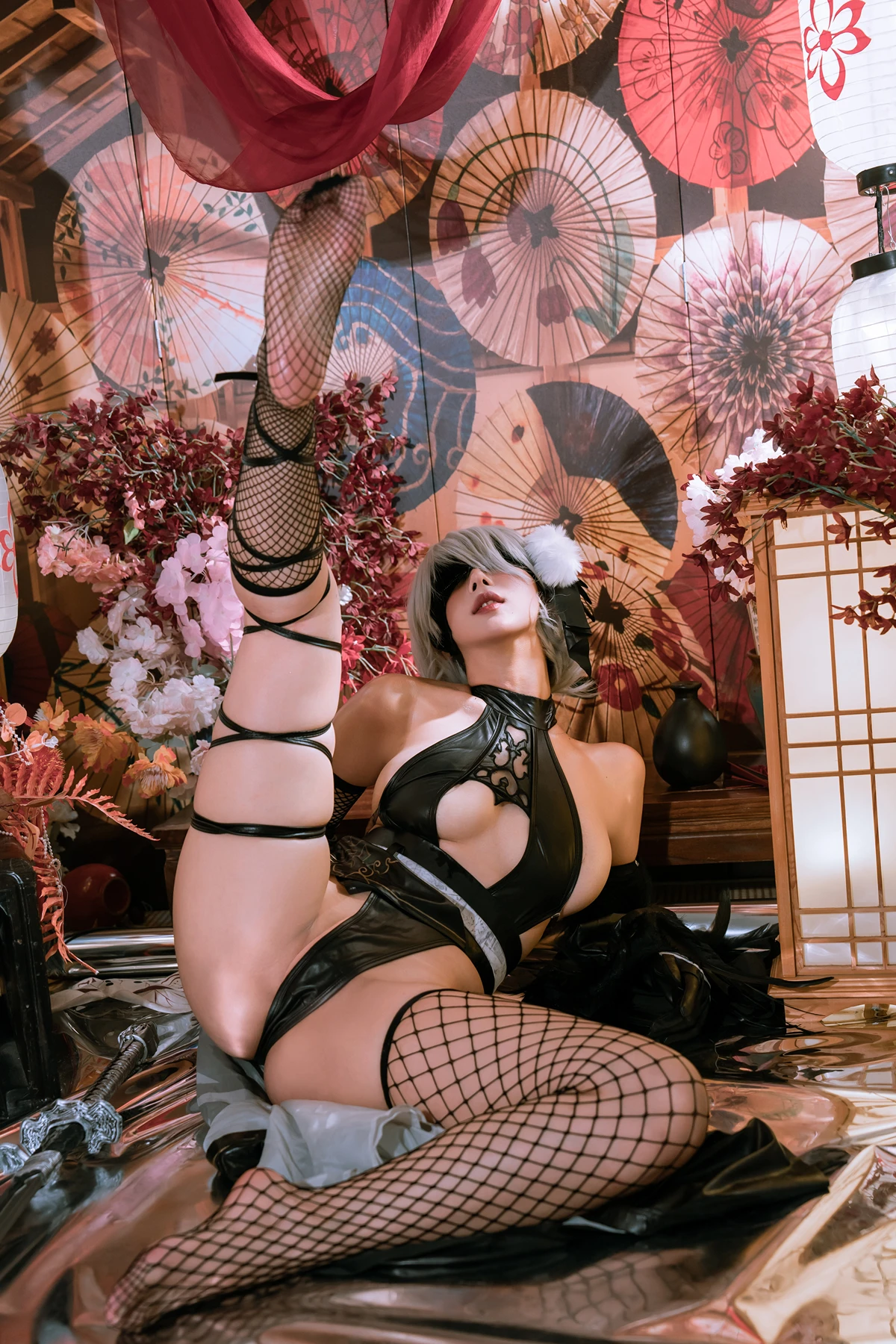 Cosplay 云溪溪Yunx1x1 & 奶桃 – 2B本 YoRHa No.2 Type B 下 Set.01