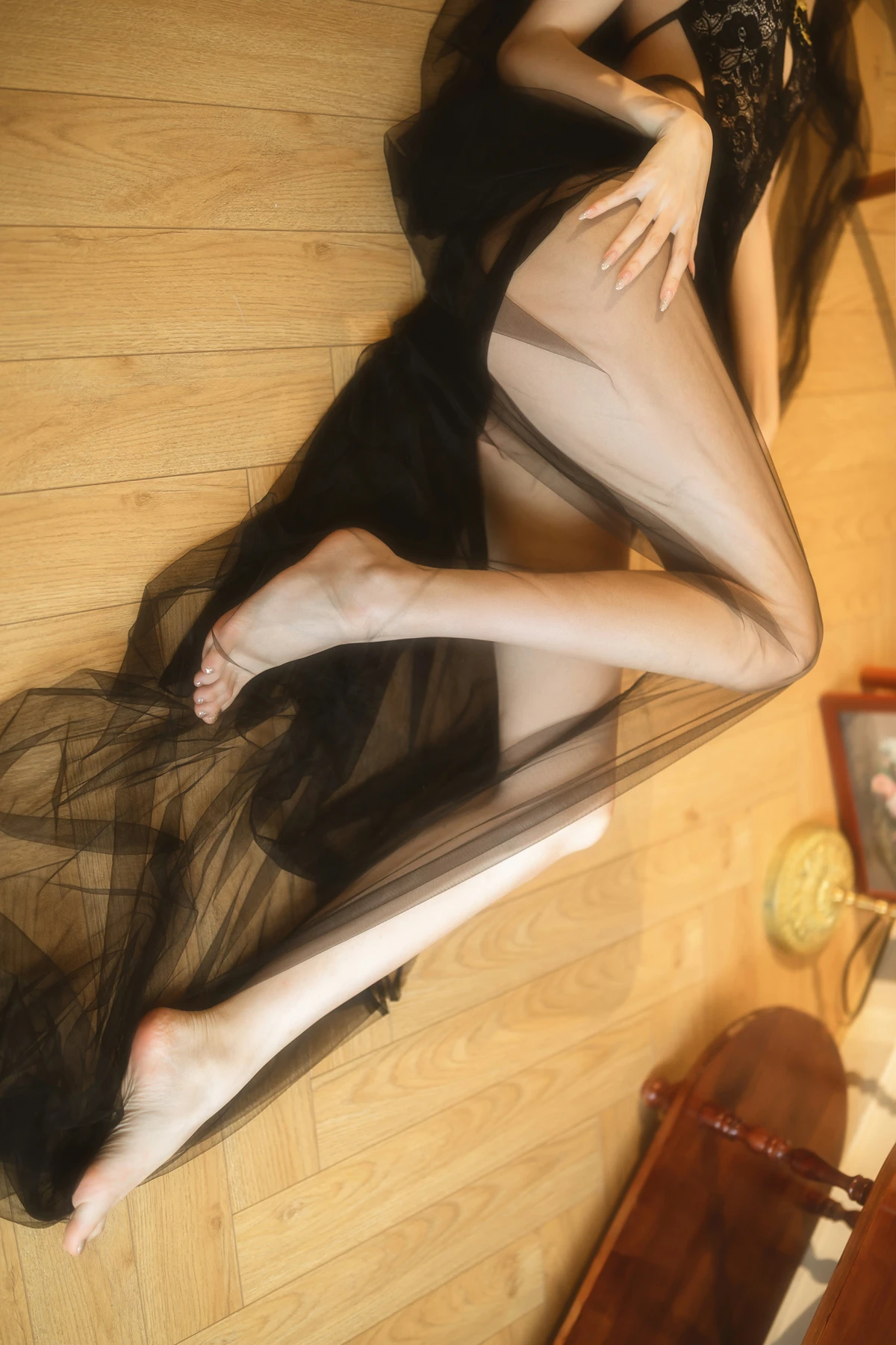 Cosplay 许岚LAN – 纯欲黑纱