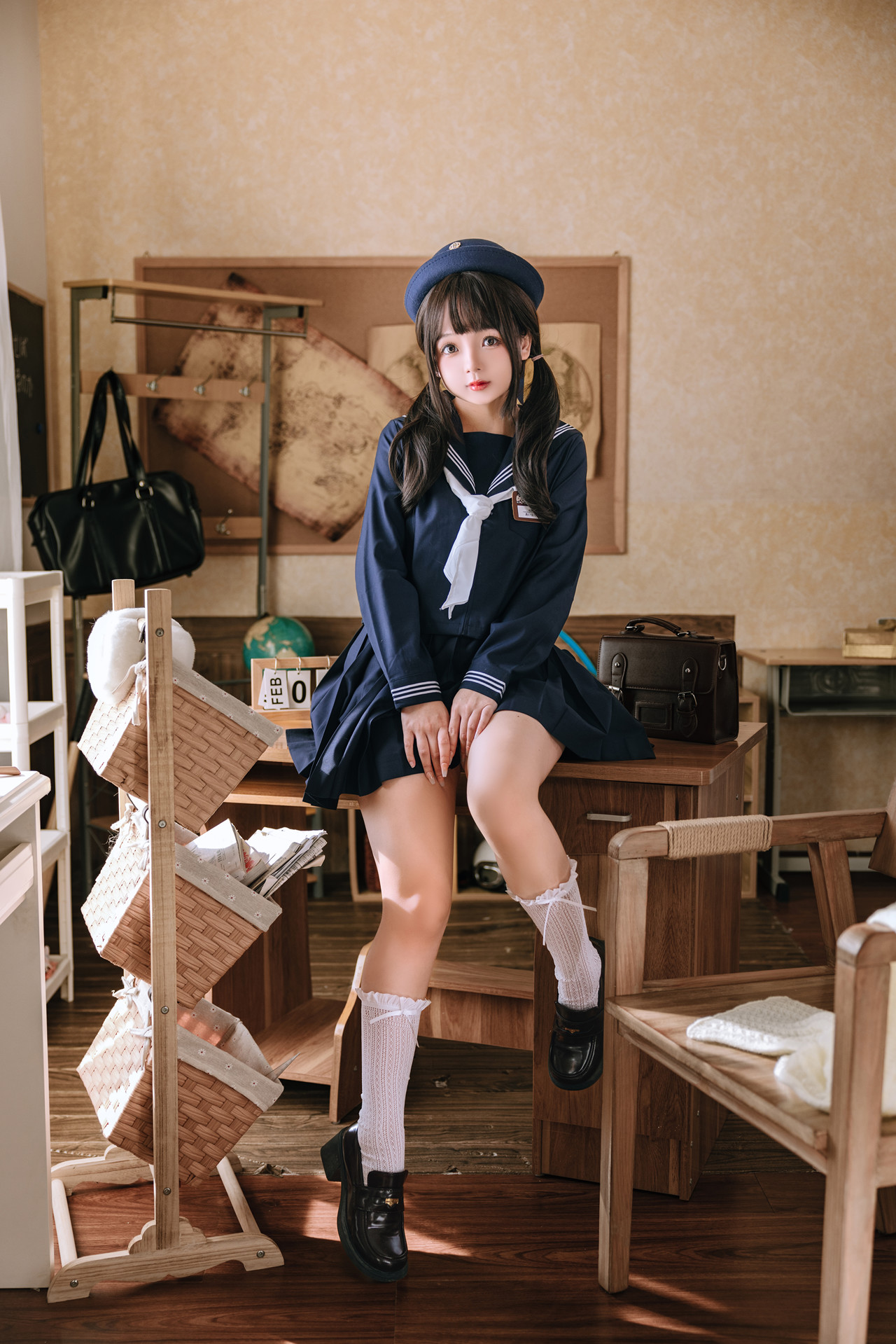 Cosplay Rinaijiao日奈娇 补习班(70P)