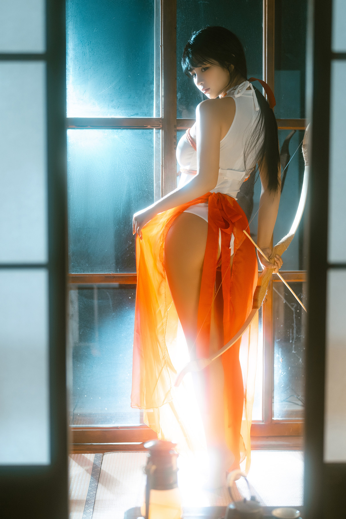 Cosplay 桜井宁宁 绳艺巫女 Rope Art Miko(61P)
