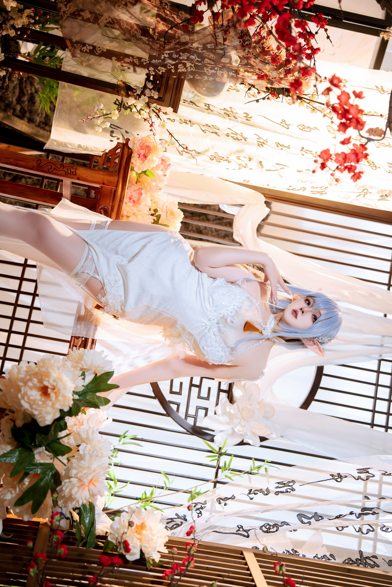 Cosplay Natsuko夏夏子 碧蓝航线 阿尔比恩旗袍(60P)