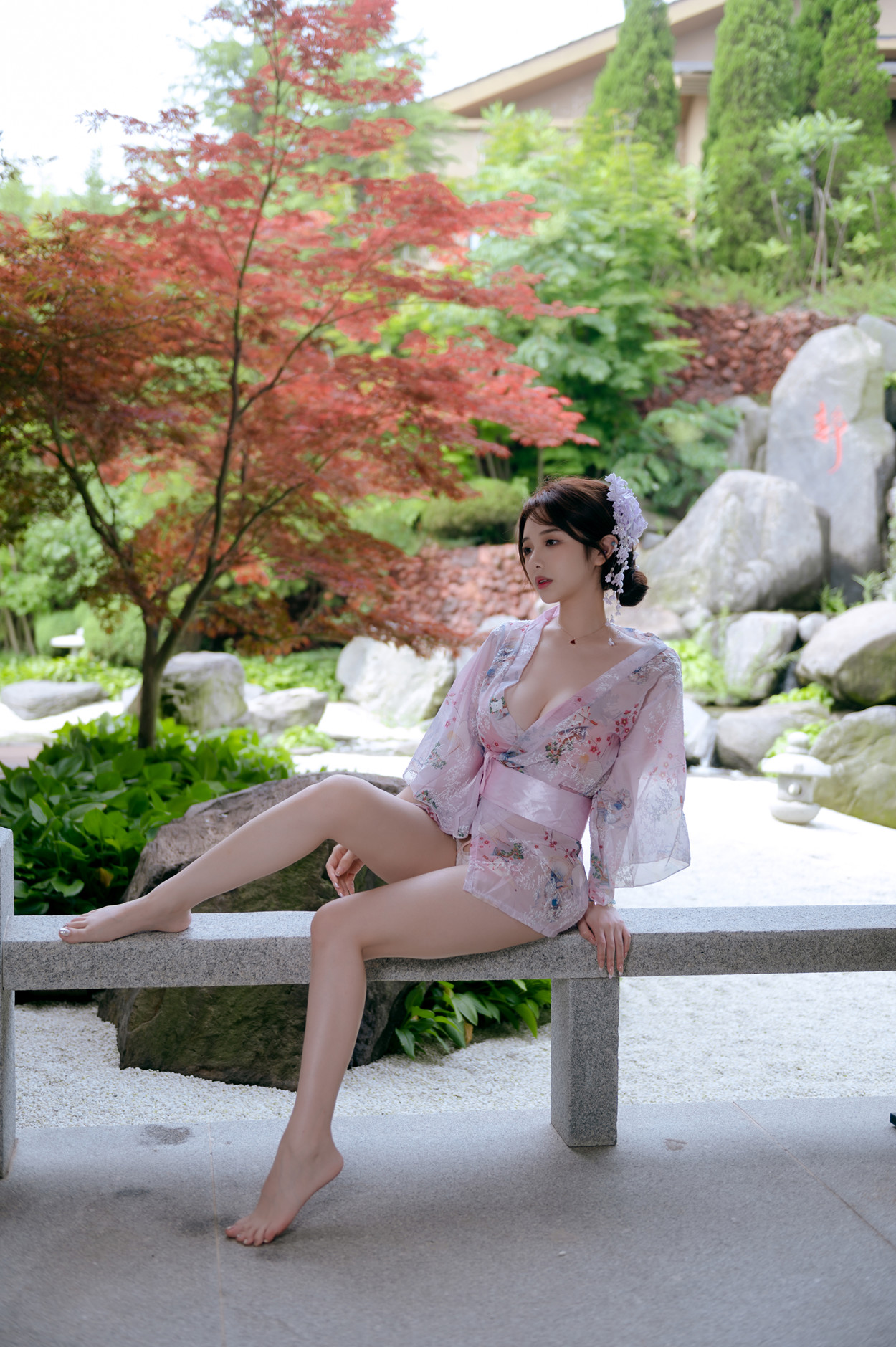 Cosplay 雯妹不讲道理 和风庭院 Set.02(34P)