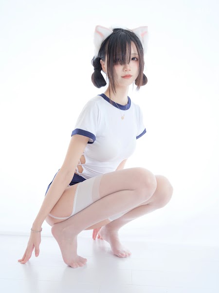 Coser@五更百鬼 舰长 体操服 猫耳