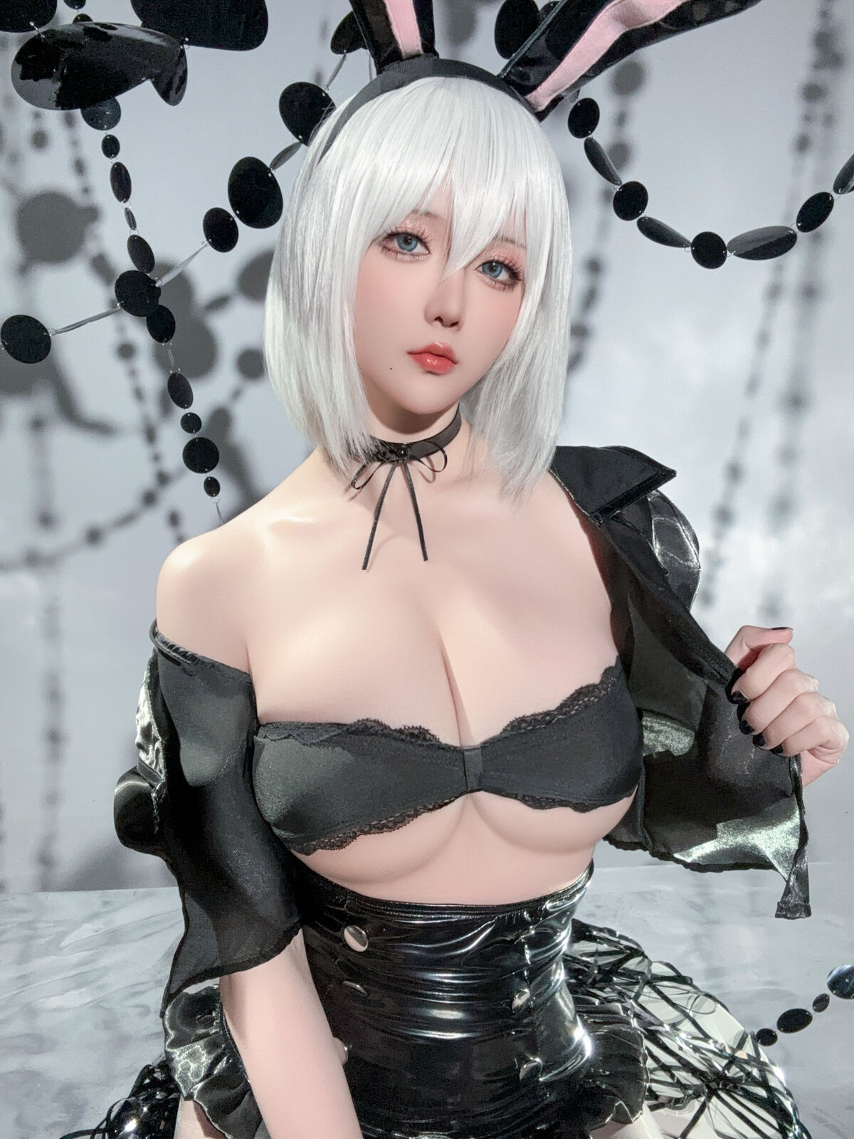 Coser@星之迟迟Hoshilily – 尼尔 机械纪元 2B 兔女郎 (35P)