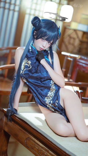 Coser@三無人型 蔚蓝档案 龙华妃咲 旗袍