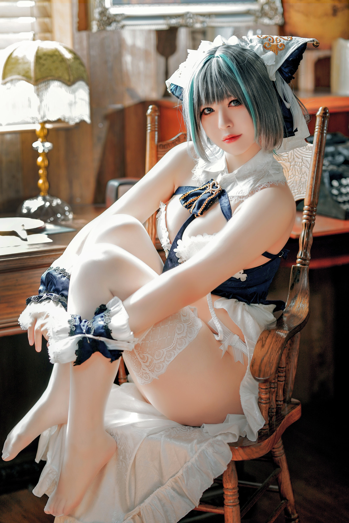 Cosplay 半半子Banbanko 碧蓝航线 柴郡抱枕(56P)