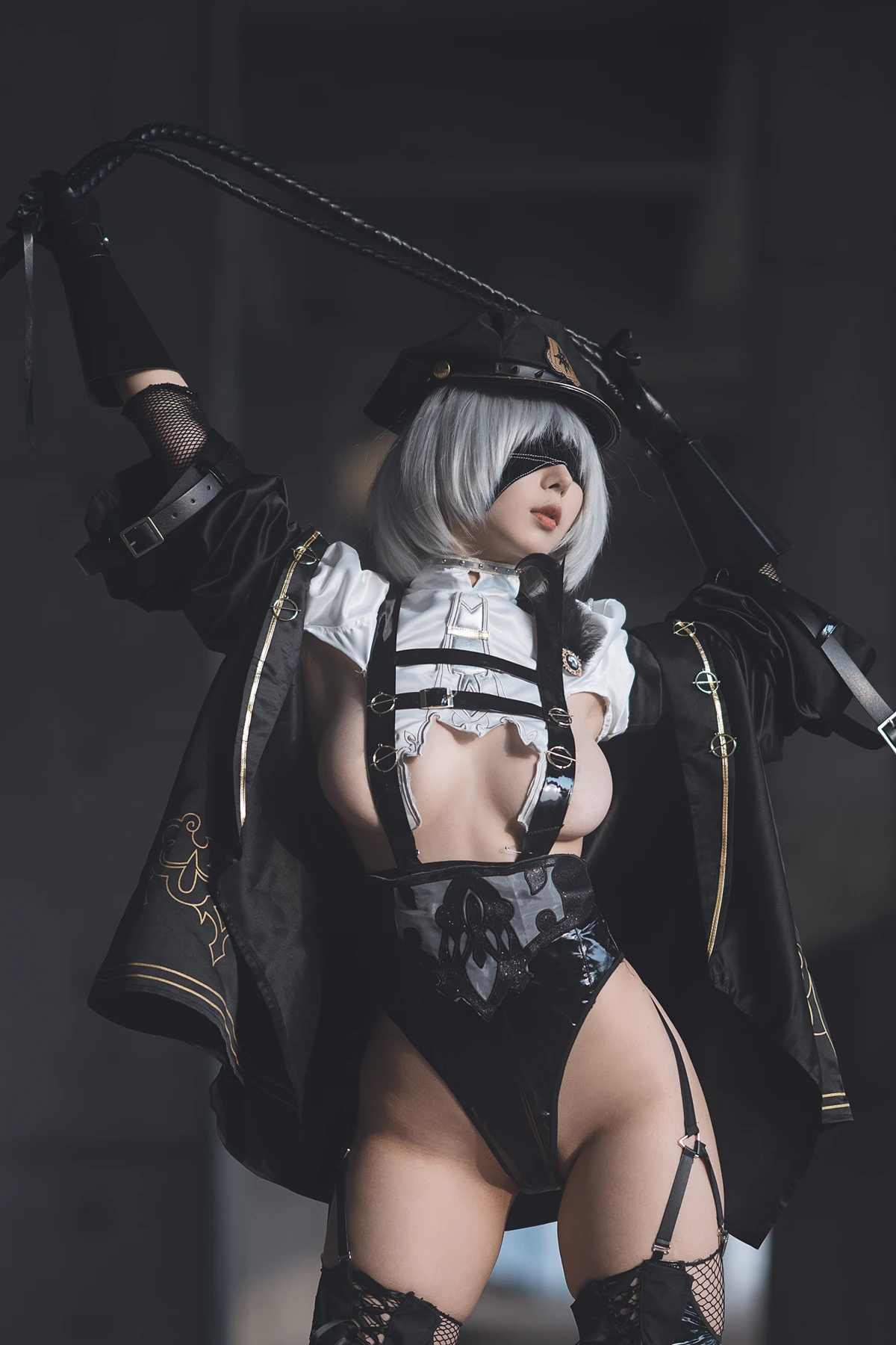 Cosplay 云溪溪Yunx1x1 & 奶桃 – 2B本 YoRHa No.2 Type B 上 Set.01