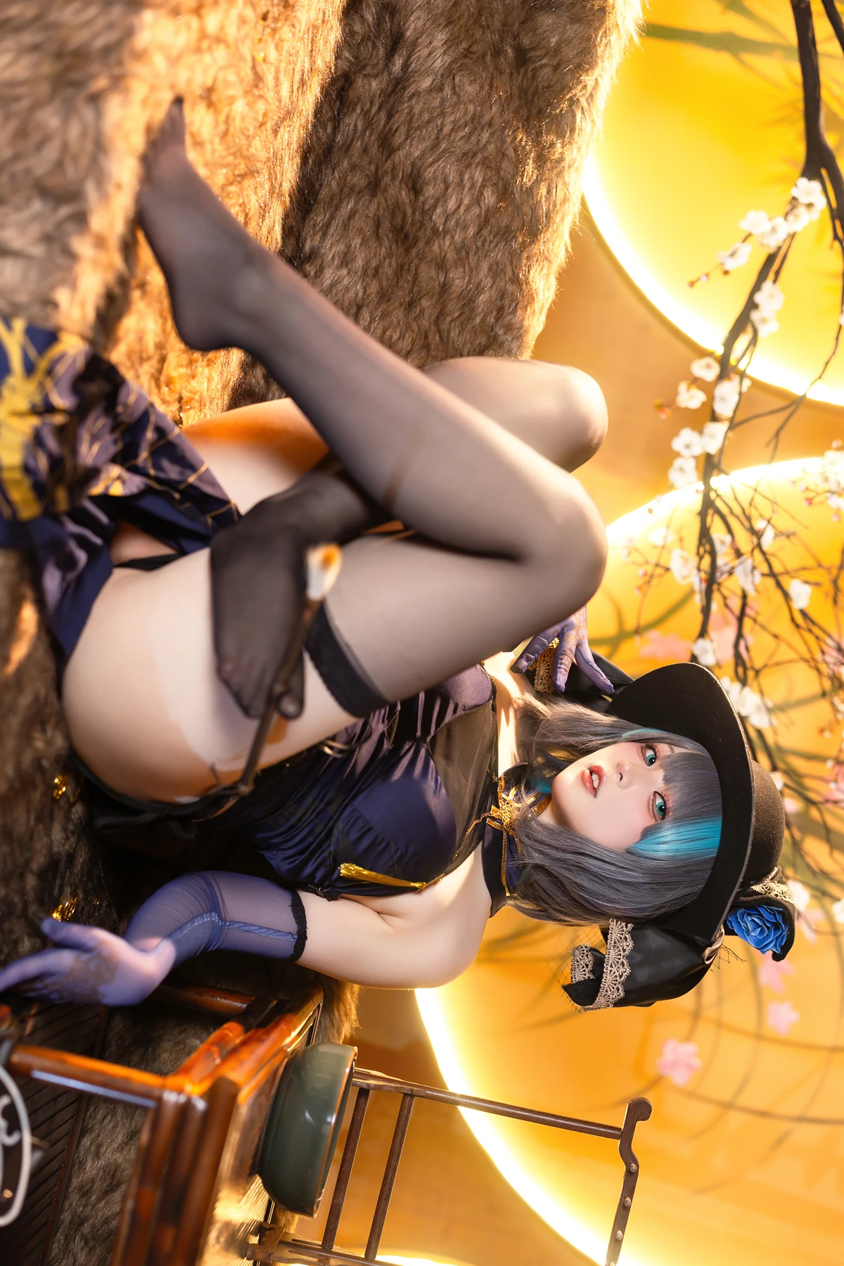 Cosplay 屿鱼 – 金装猫猫头