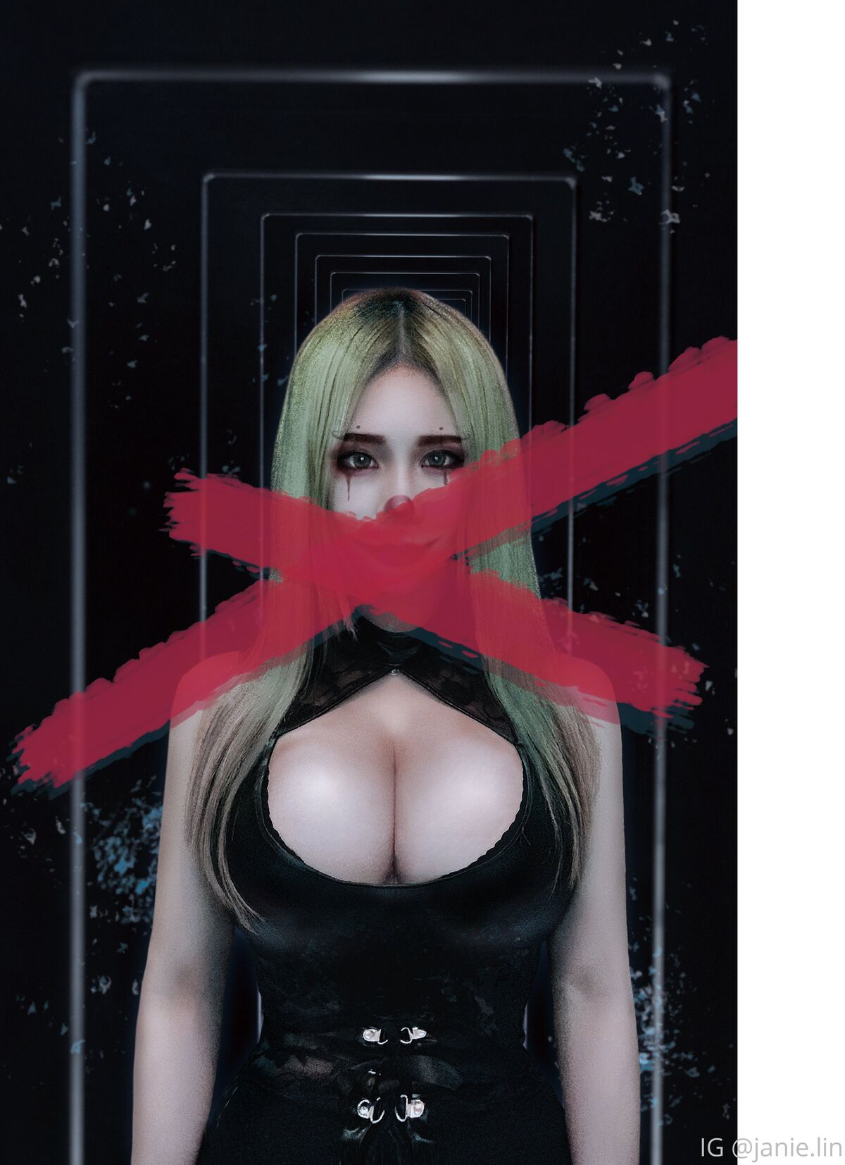 OF JANIE 泥泥 – 北捷手扶梯驚現爆乳妹「超大尺寸」緩緩上升 男性旅客塞爆 泥泥學姐大膽自拍 Part05 (64P)