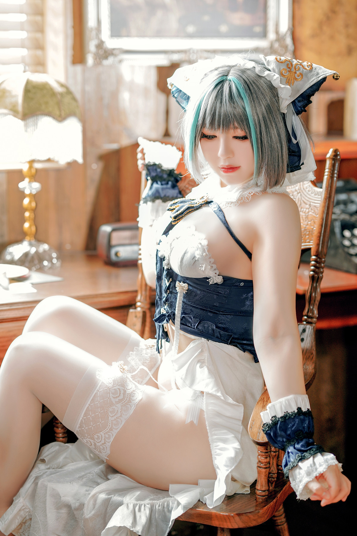 Cosplay 半半子Banbanko 碧蓝航线 柴郡抱枕(56P)