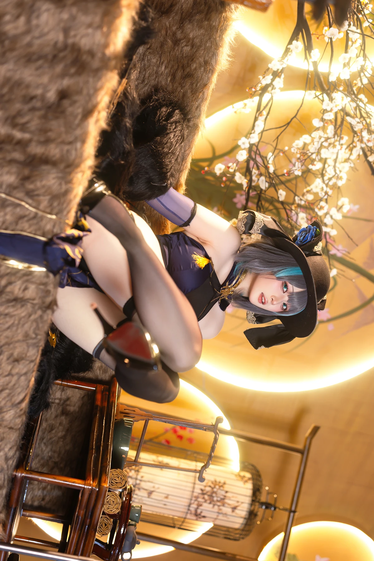 Cosplay 屿鱼 – 金装猫猫头