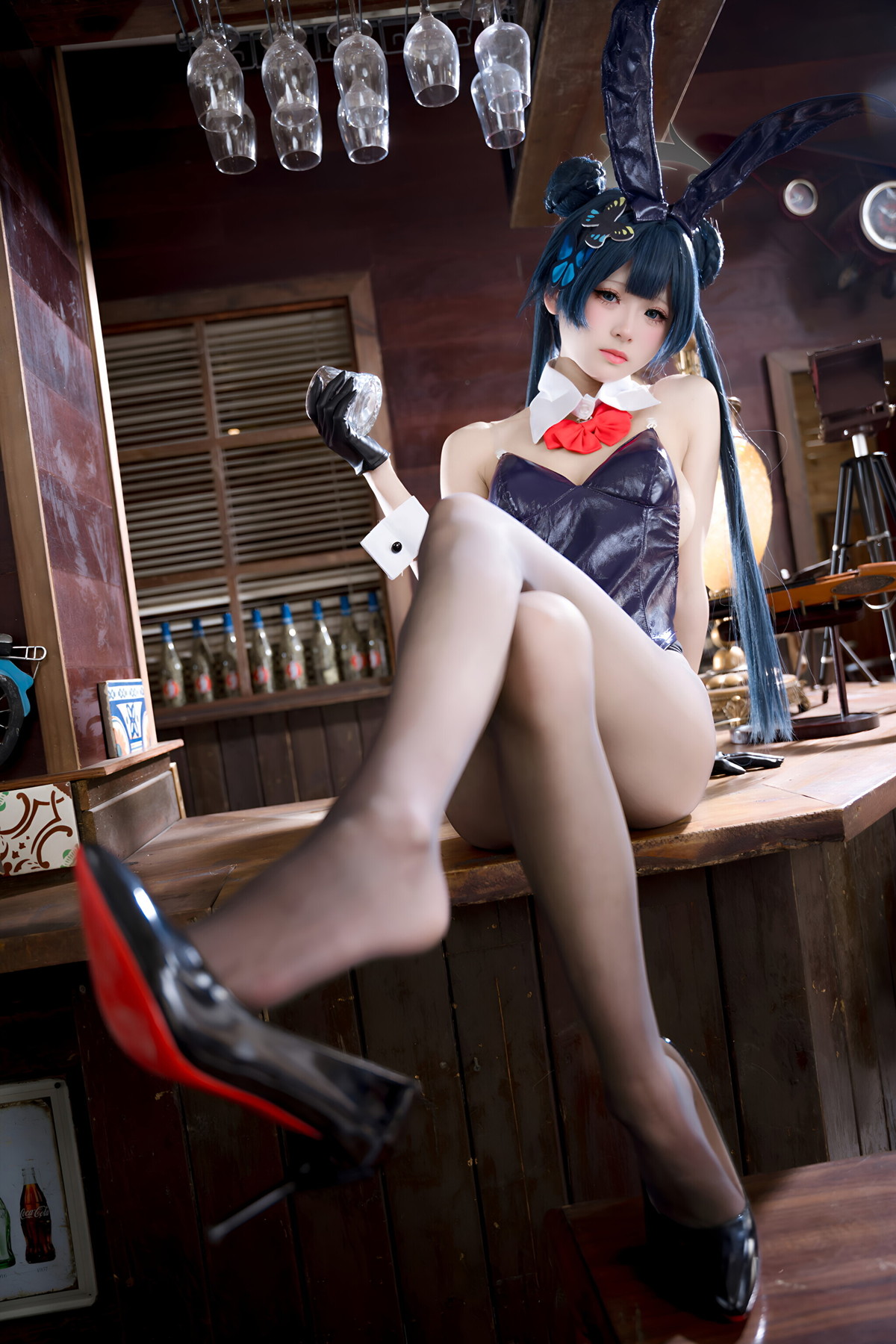 Cosplay 九柒喵 – 蔚蓝档案 龙华妃咲 兔女郎