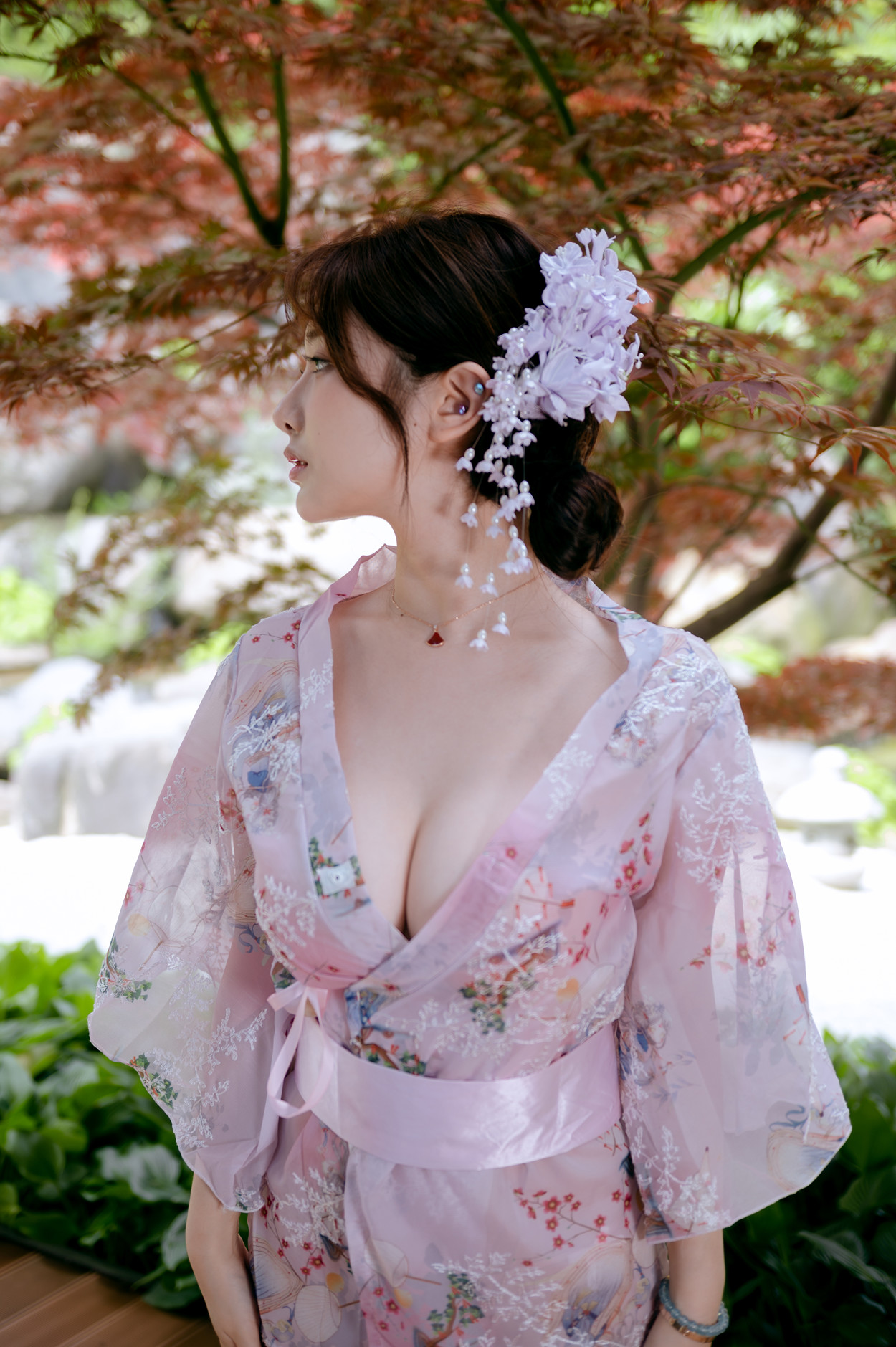 Cosplay 雯妹不讲道理 和风庭院 Set.01(35P)