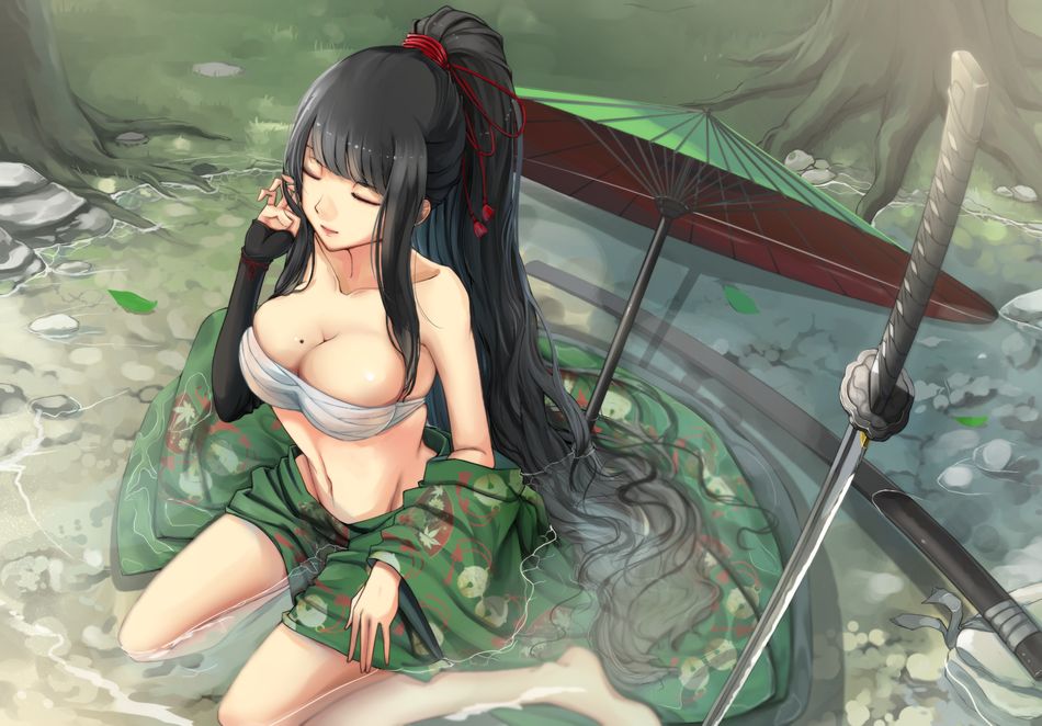 英姿飒爽日本女武士动漫美女高清图片