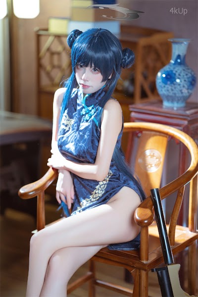 Coser@三無人型 蔚蓝档案 龙华妃咲 旗袍