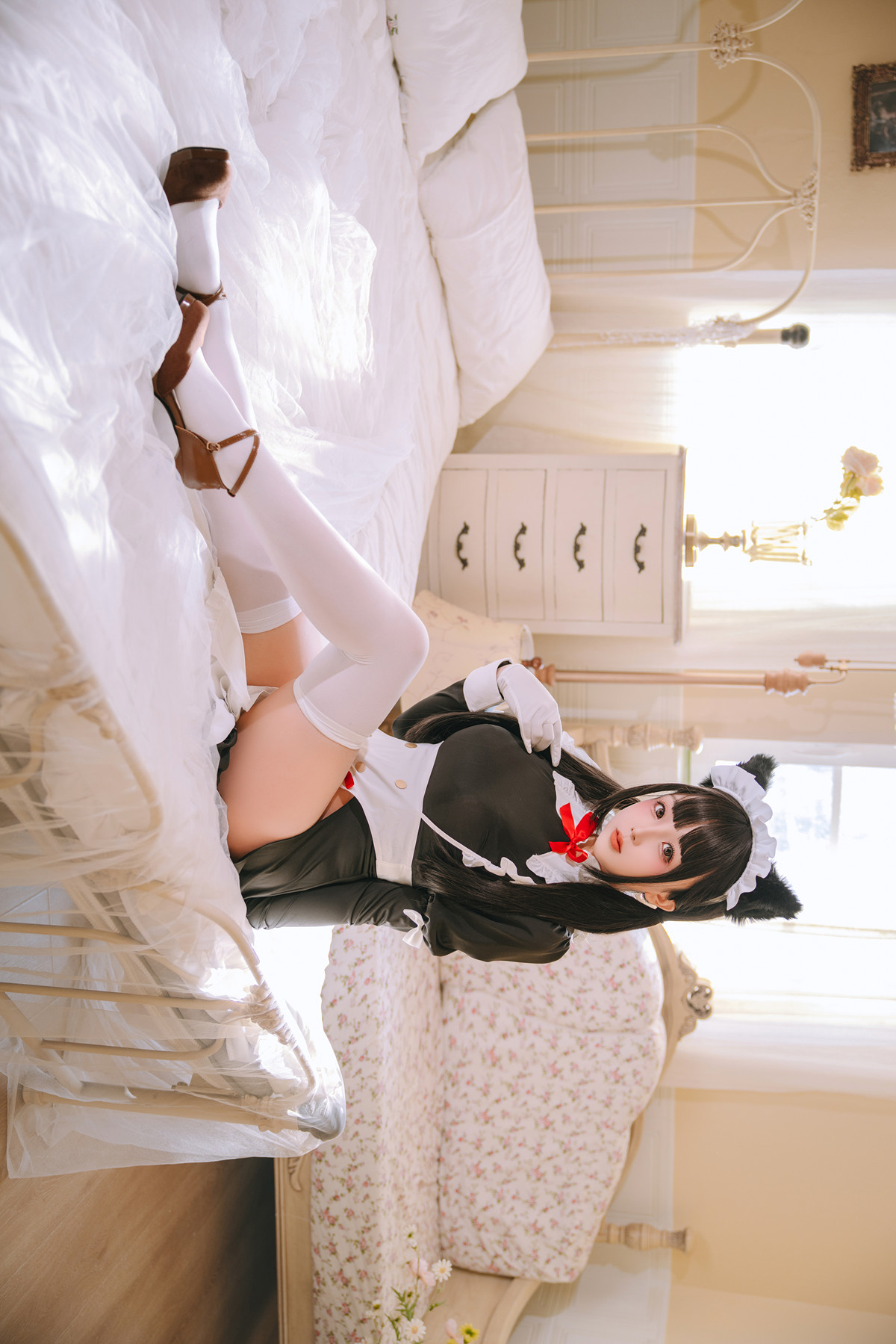 Cosplay Rinaijiao日奈娇 猫娘女仆 Set.01(45P)
