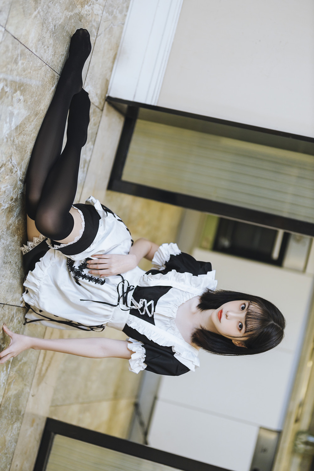 Cosplay 许岚LAN – 短裙女佣